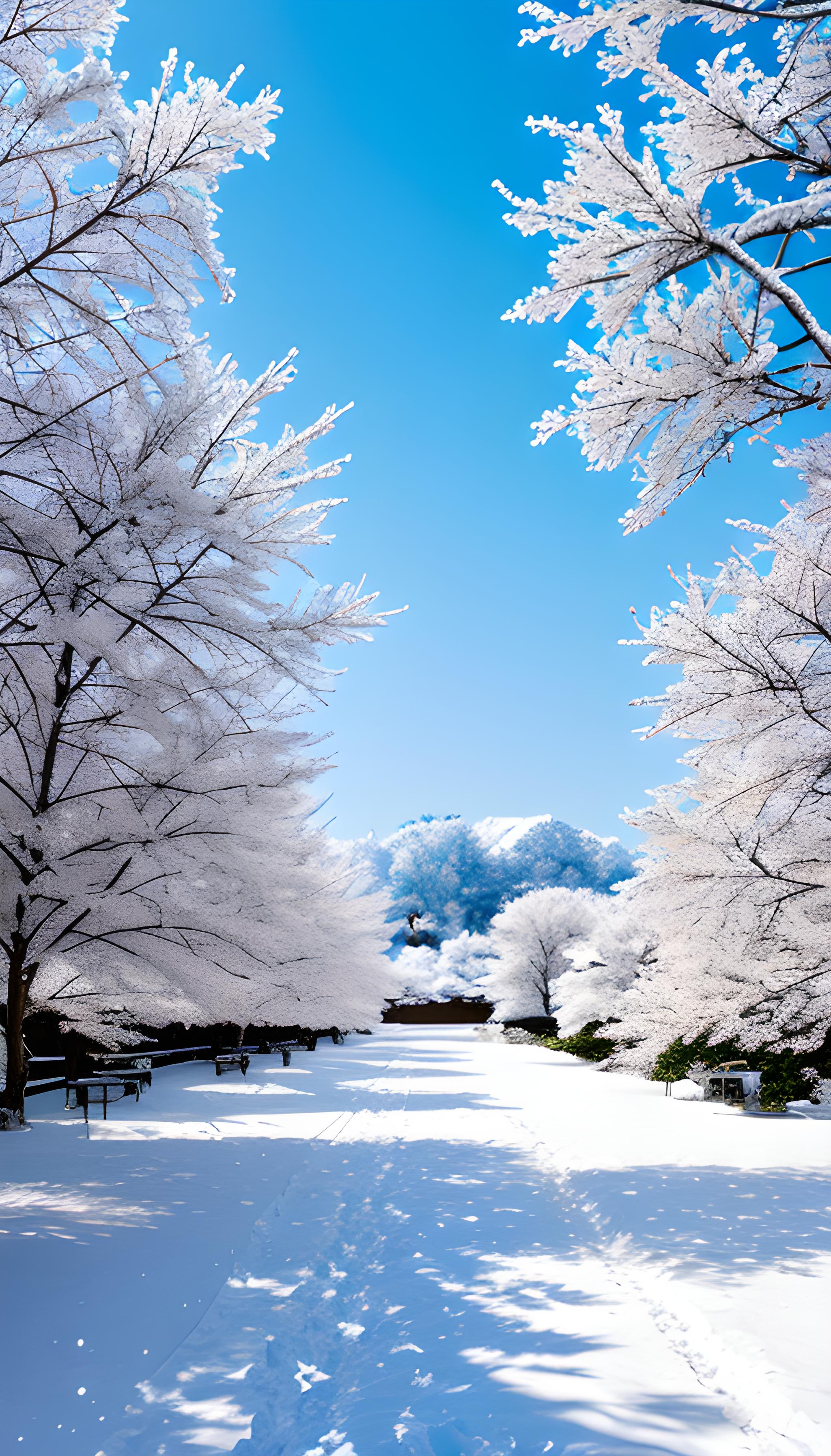 雪中美景