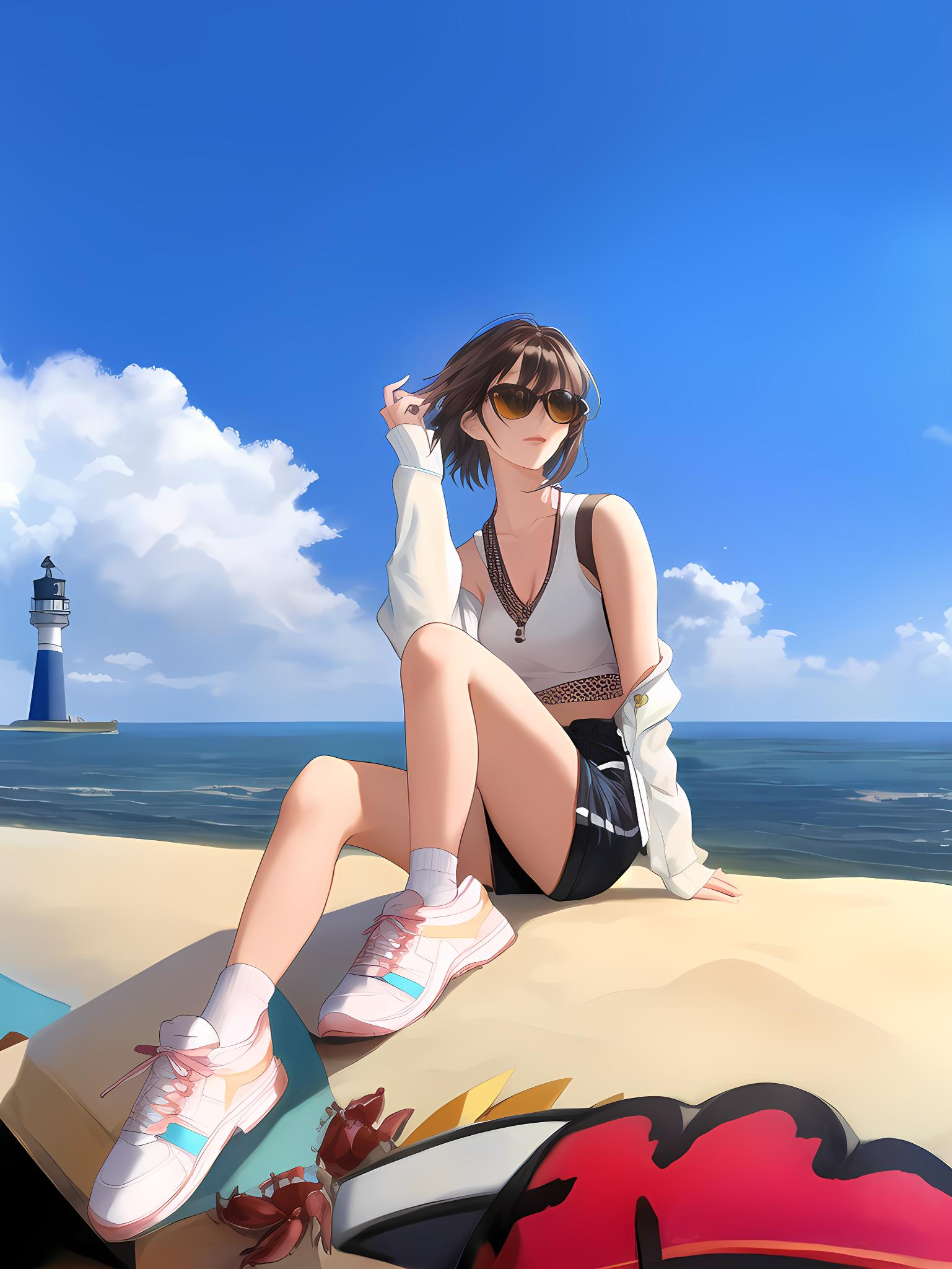 海边女孩