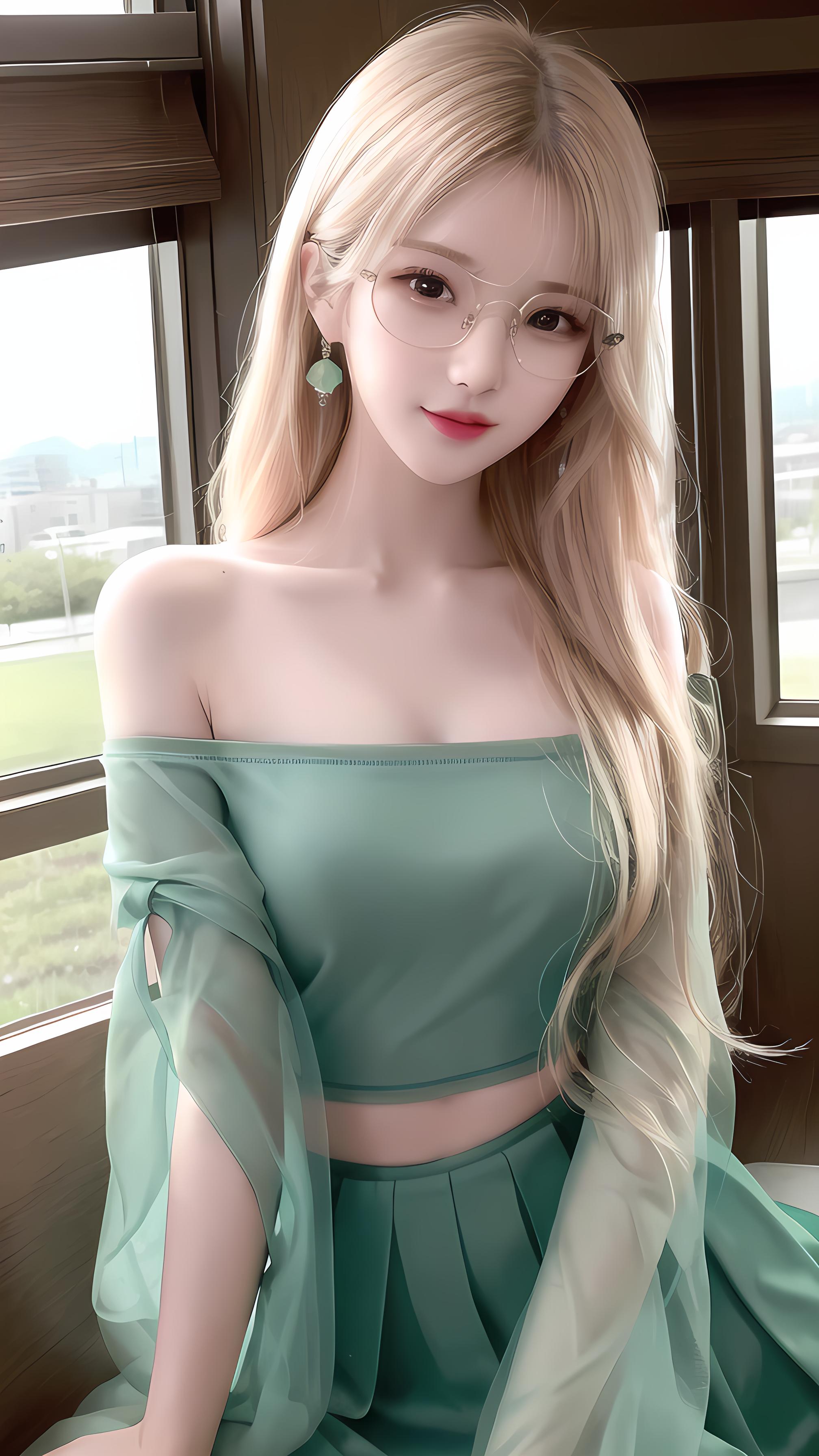 绿袍少女