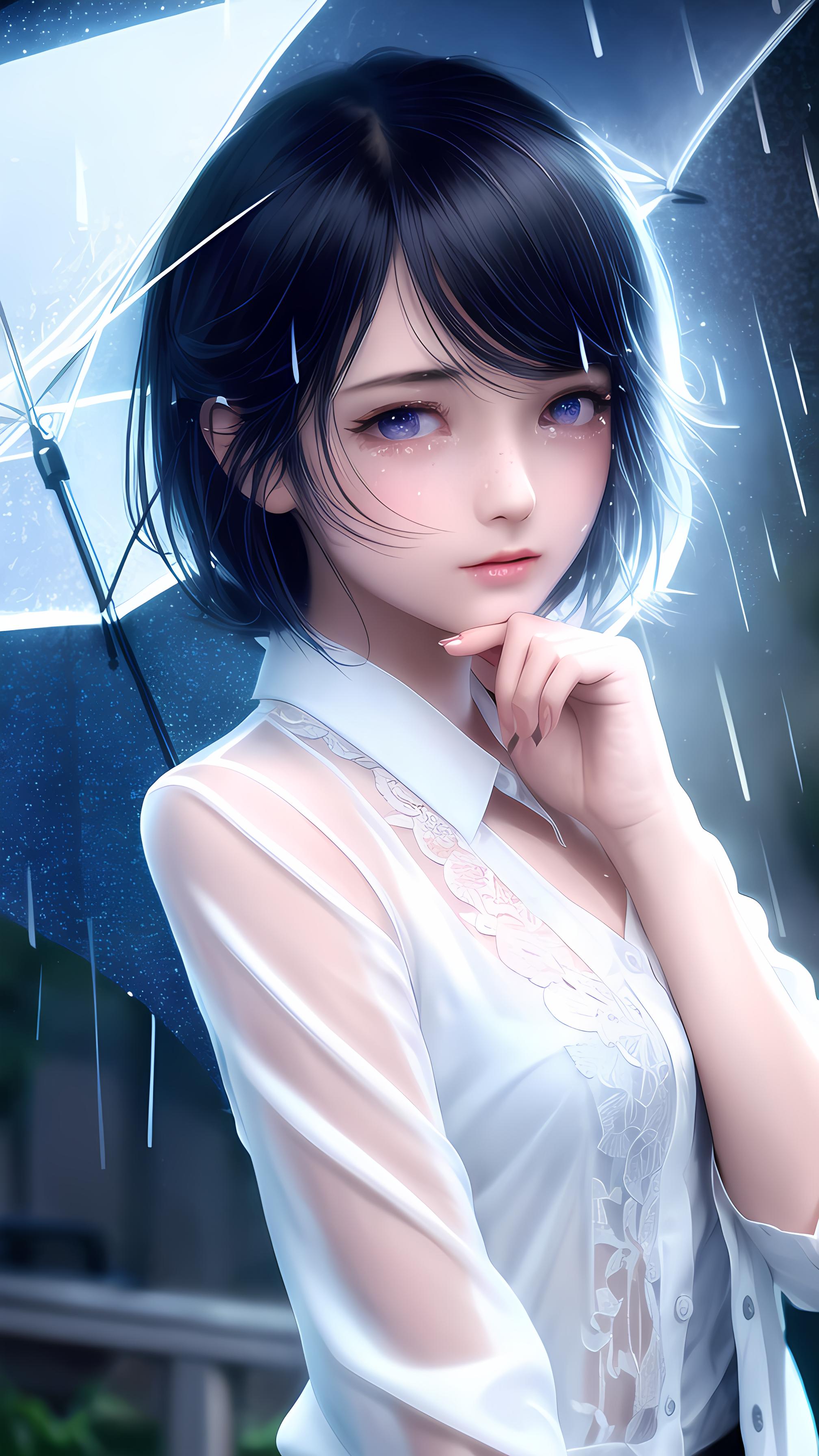 雨中女孩