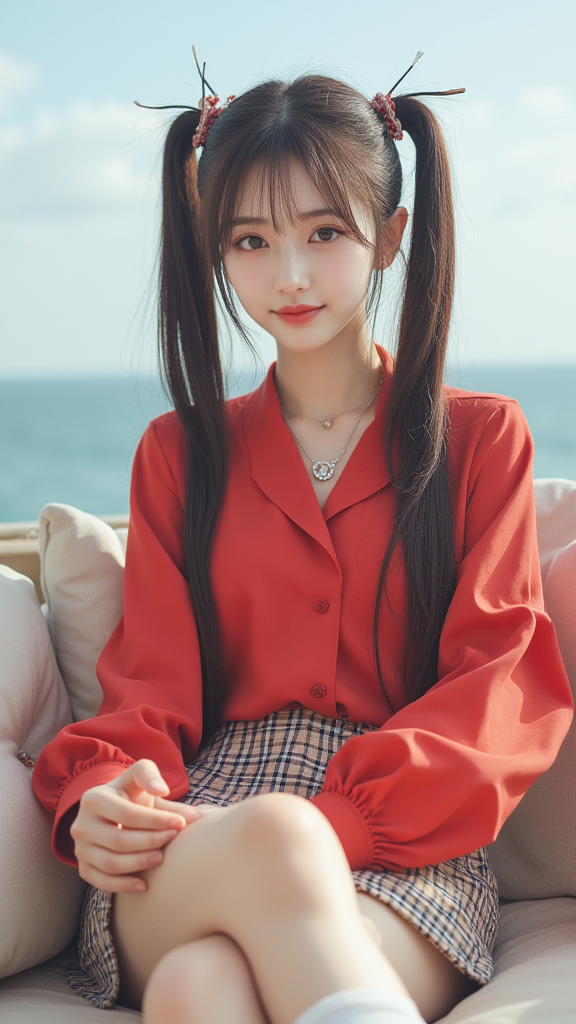 丸子头女孩