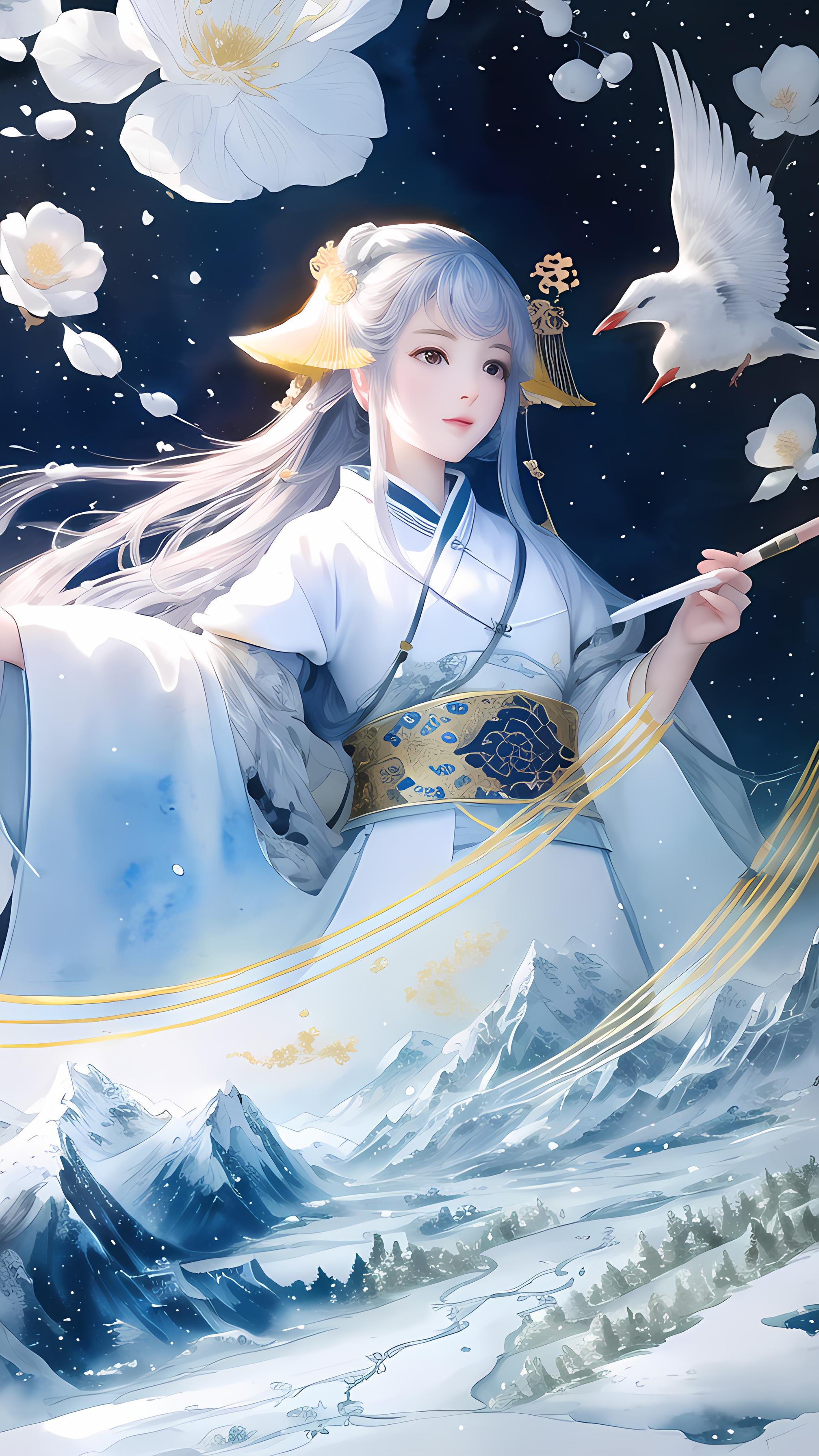 雪山美人