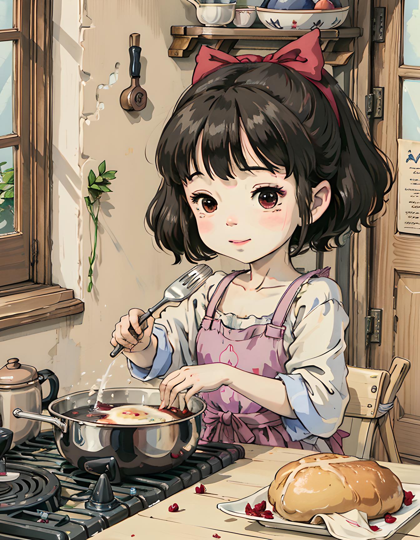 美漫少女做饭