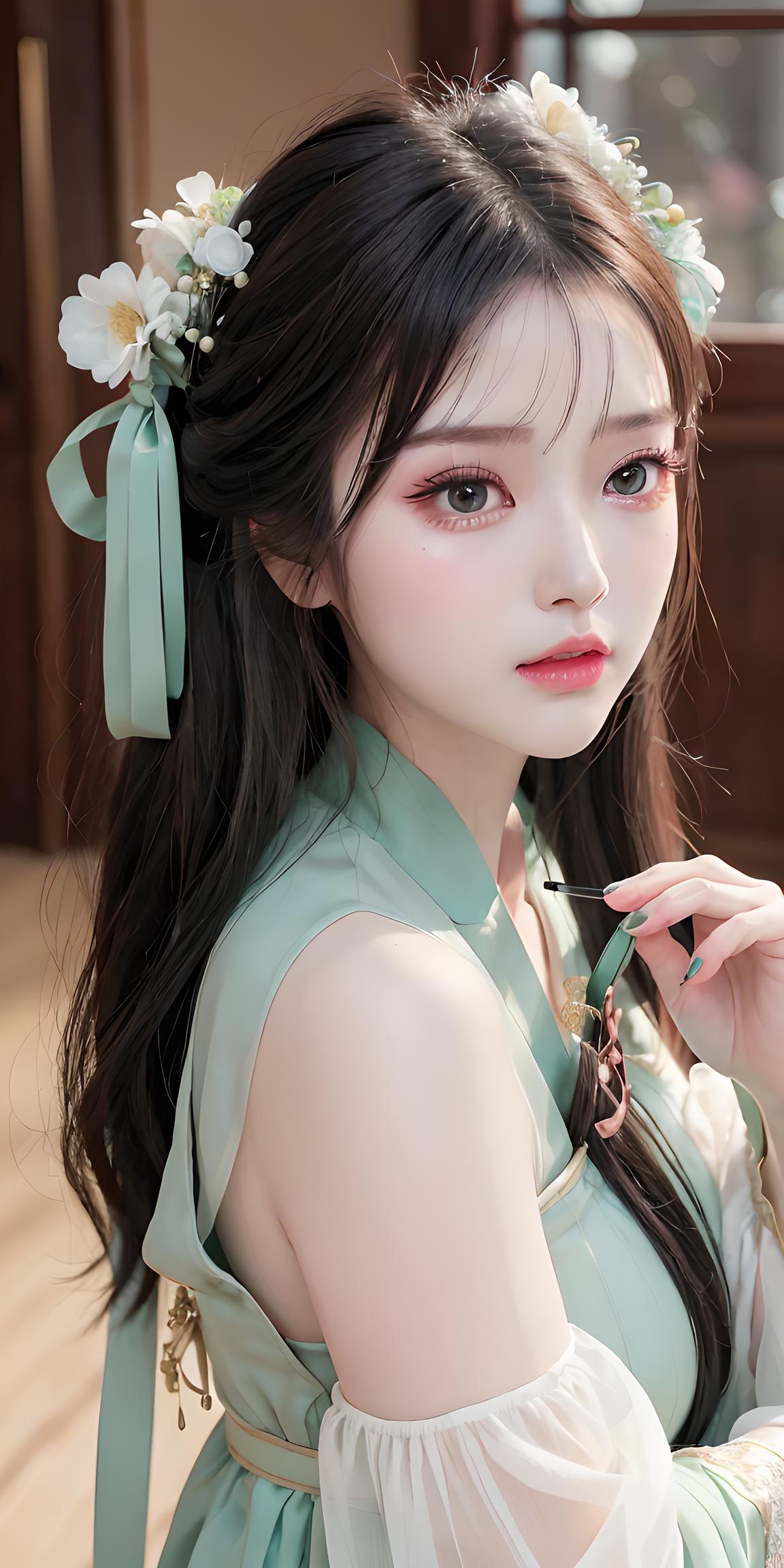 古风汉服美女，主页更多风格