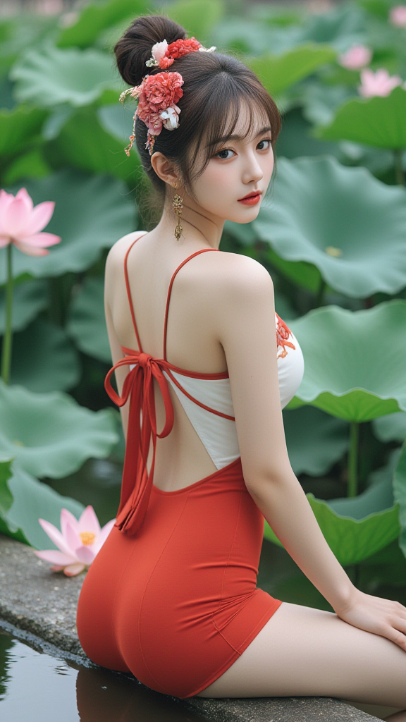 丸子头女孩