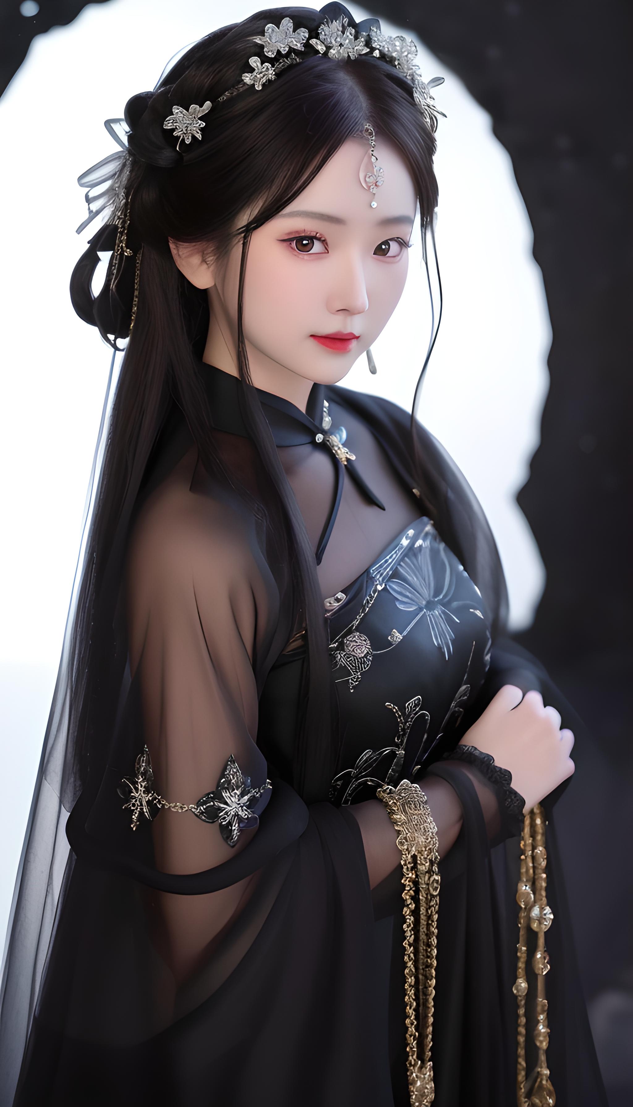 黑鲨古风美女