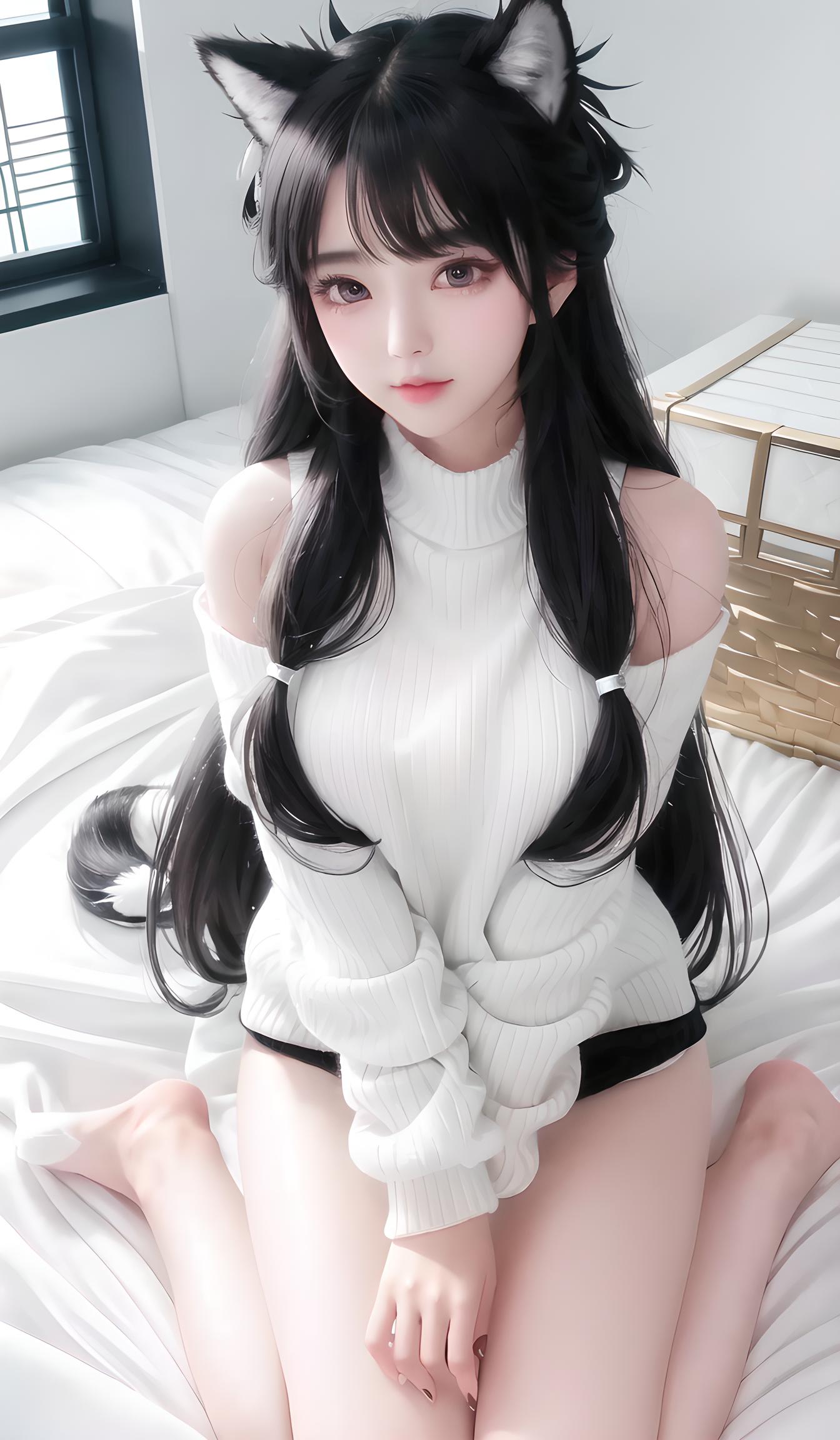 治愈系小猫少女