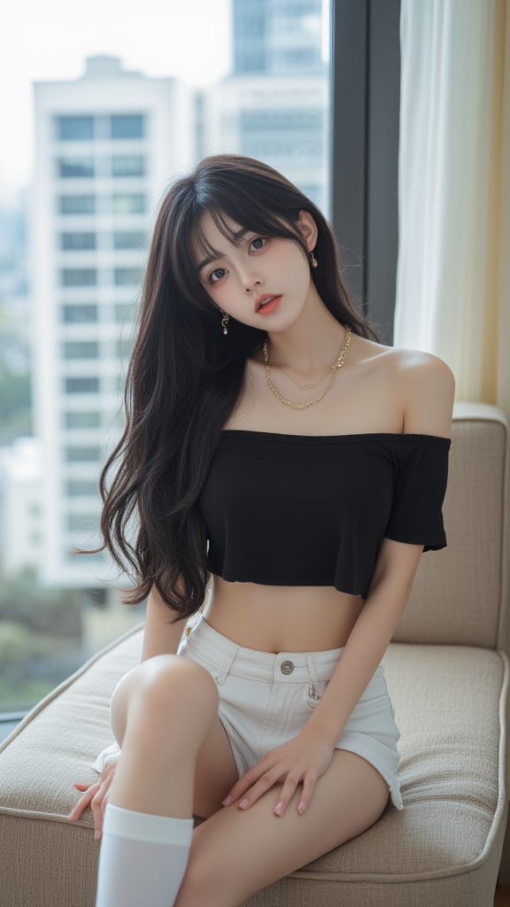 露肩女孩
