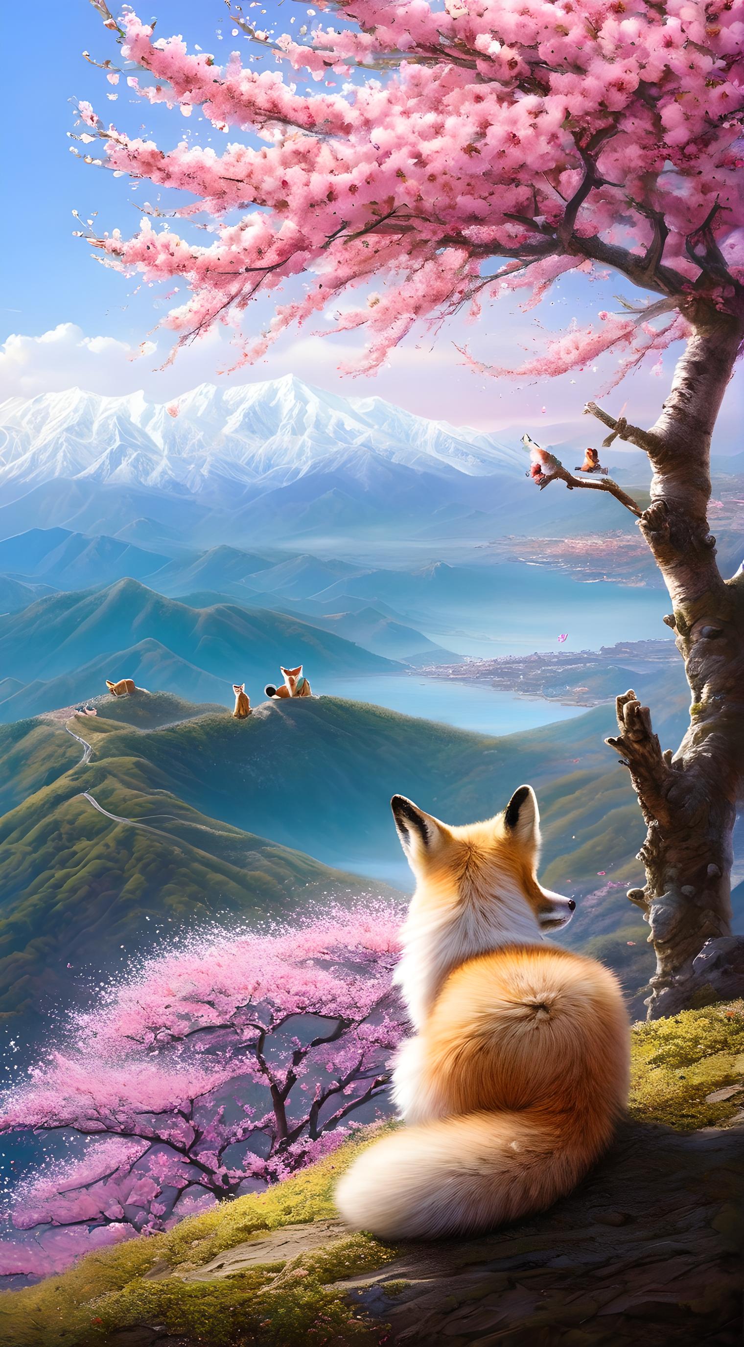 桃树和狐狸