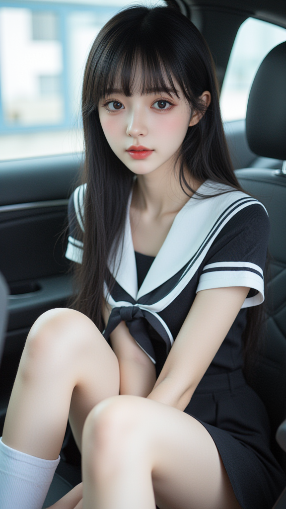 汽车里的女孩
