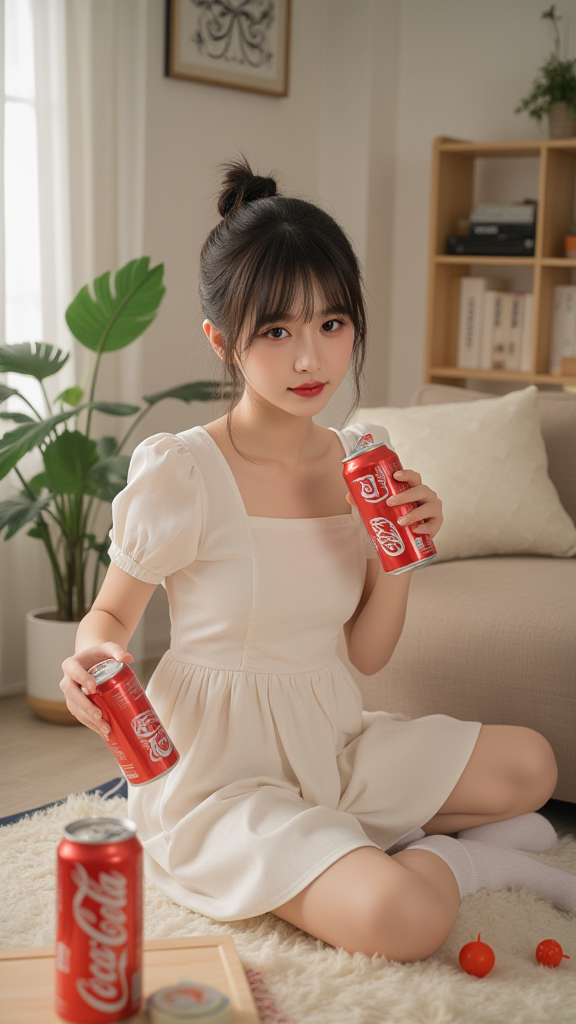 丸子头女孩