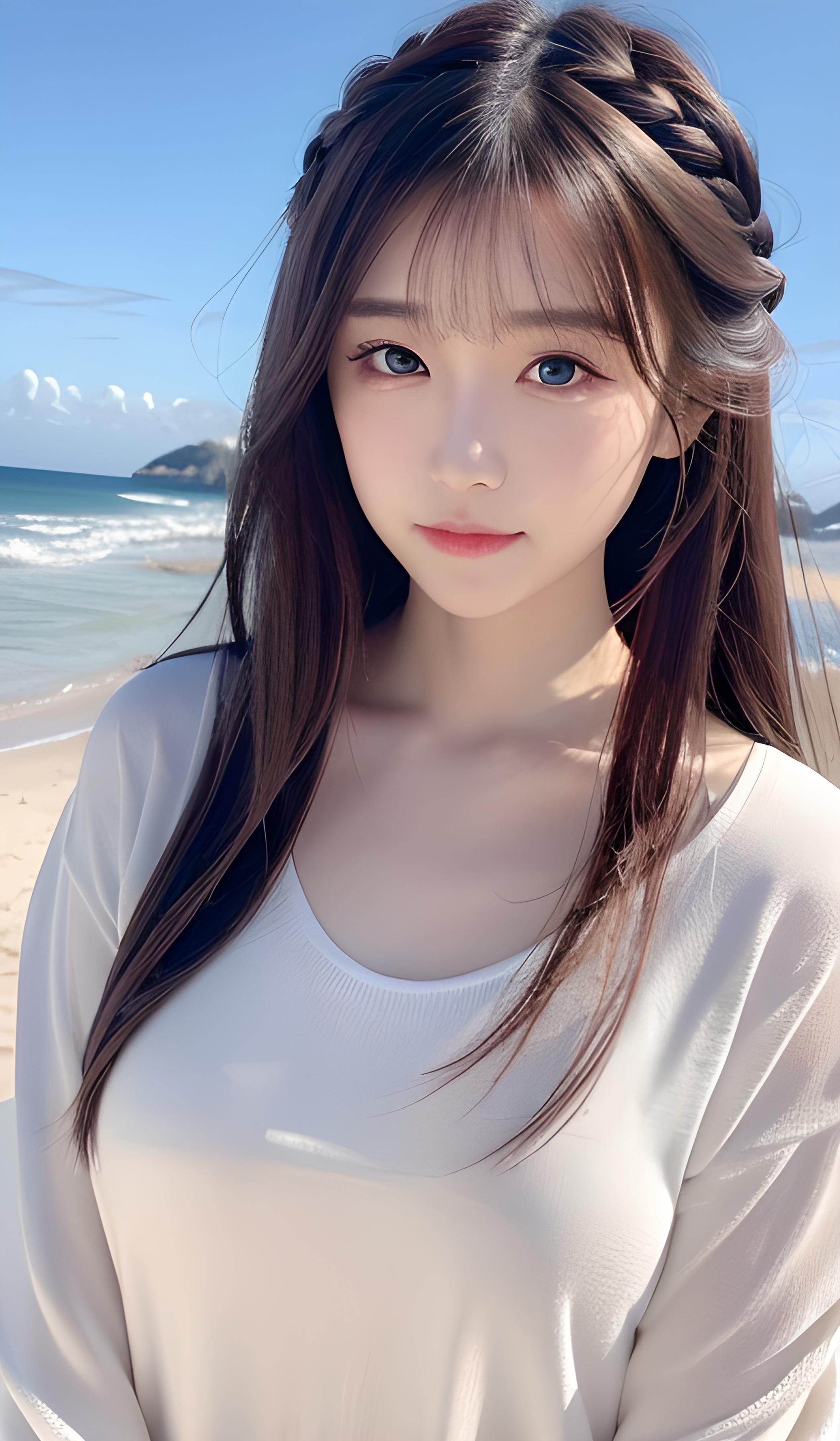 海边美女