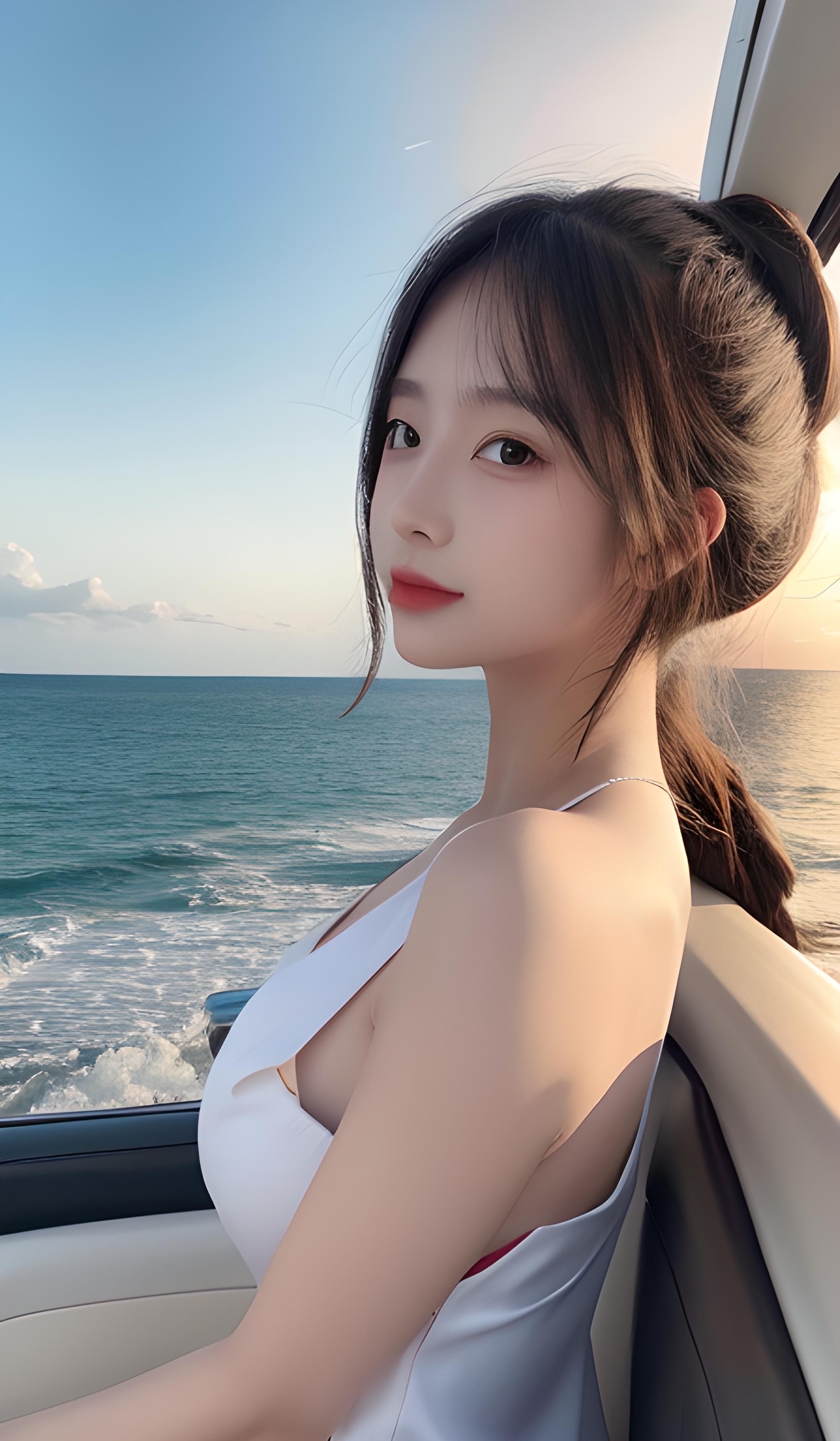 海边美女