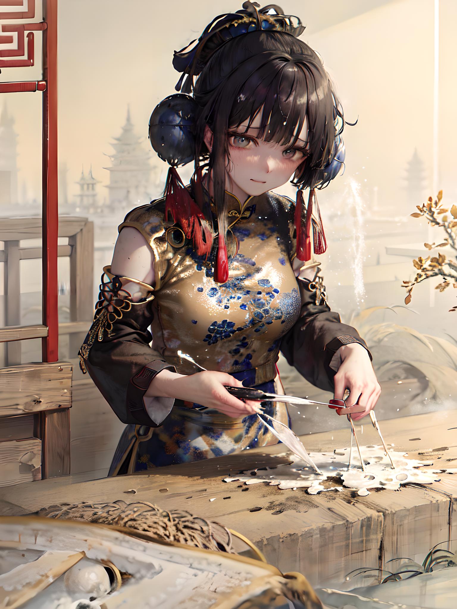 旗袍少女