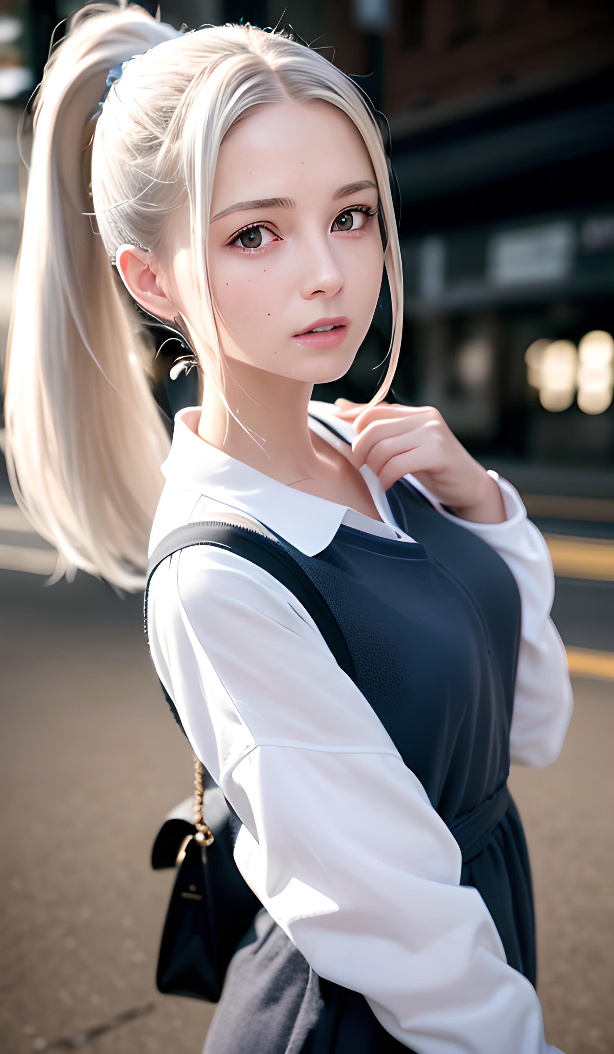 安静的美少女