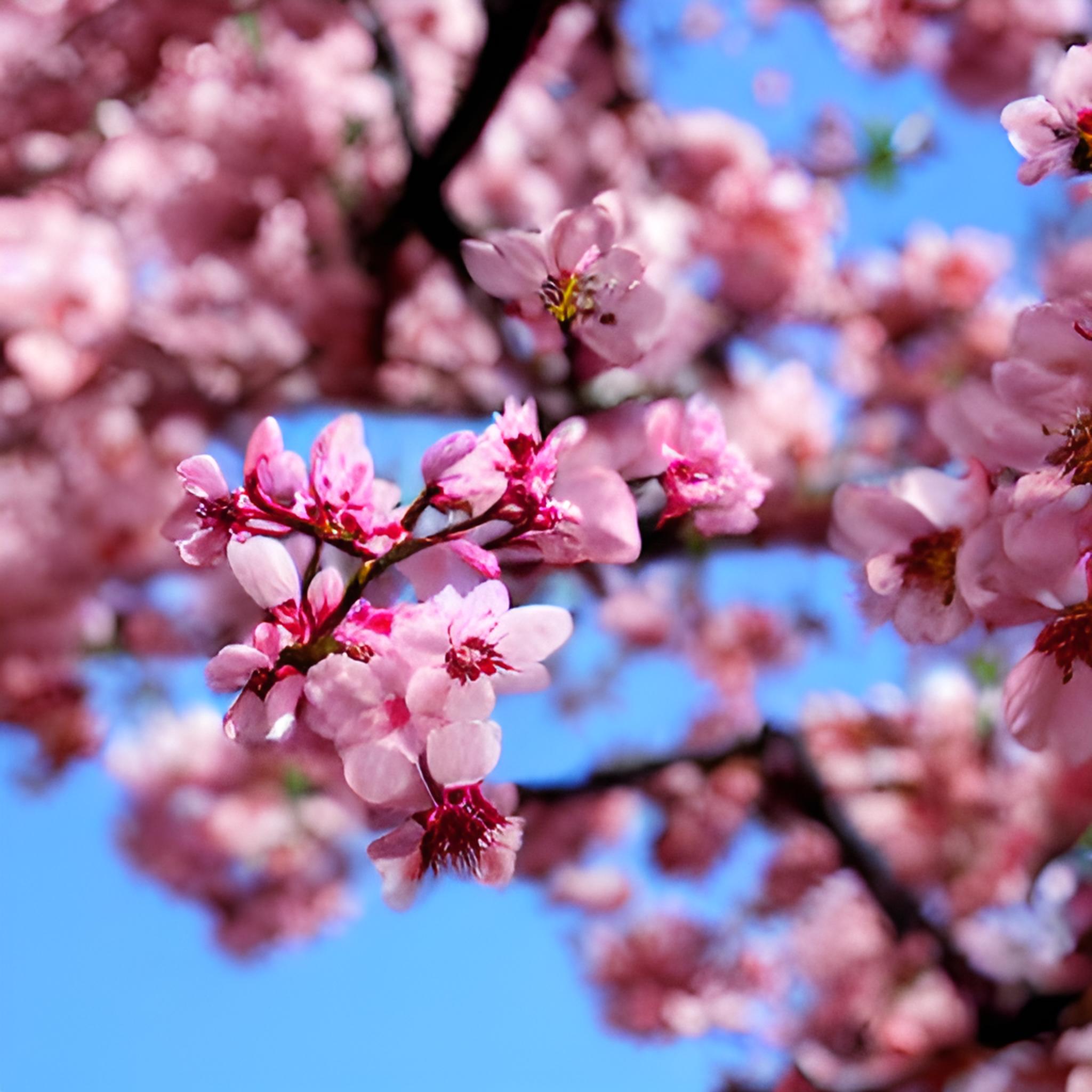 桃花树下