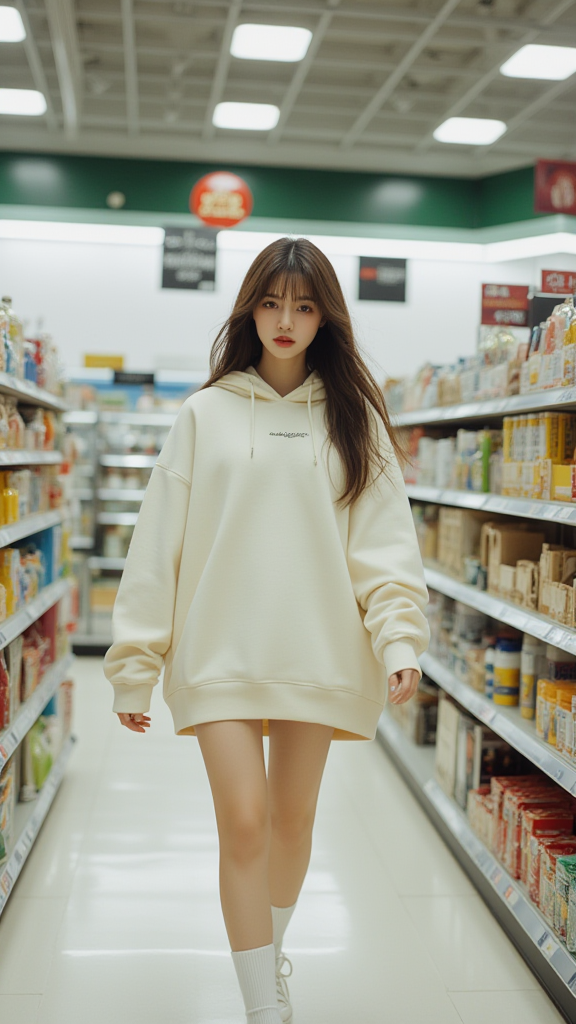 超市里的女孩