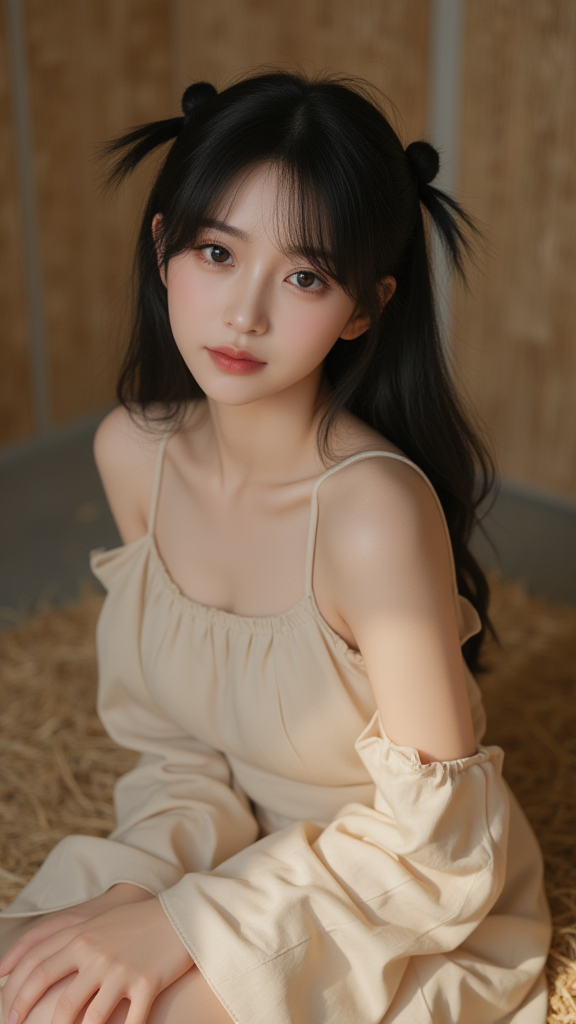 丸子头女孩
