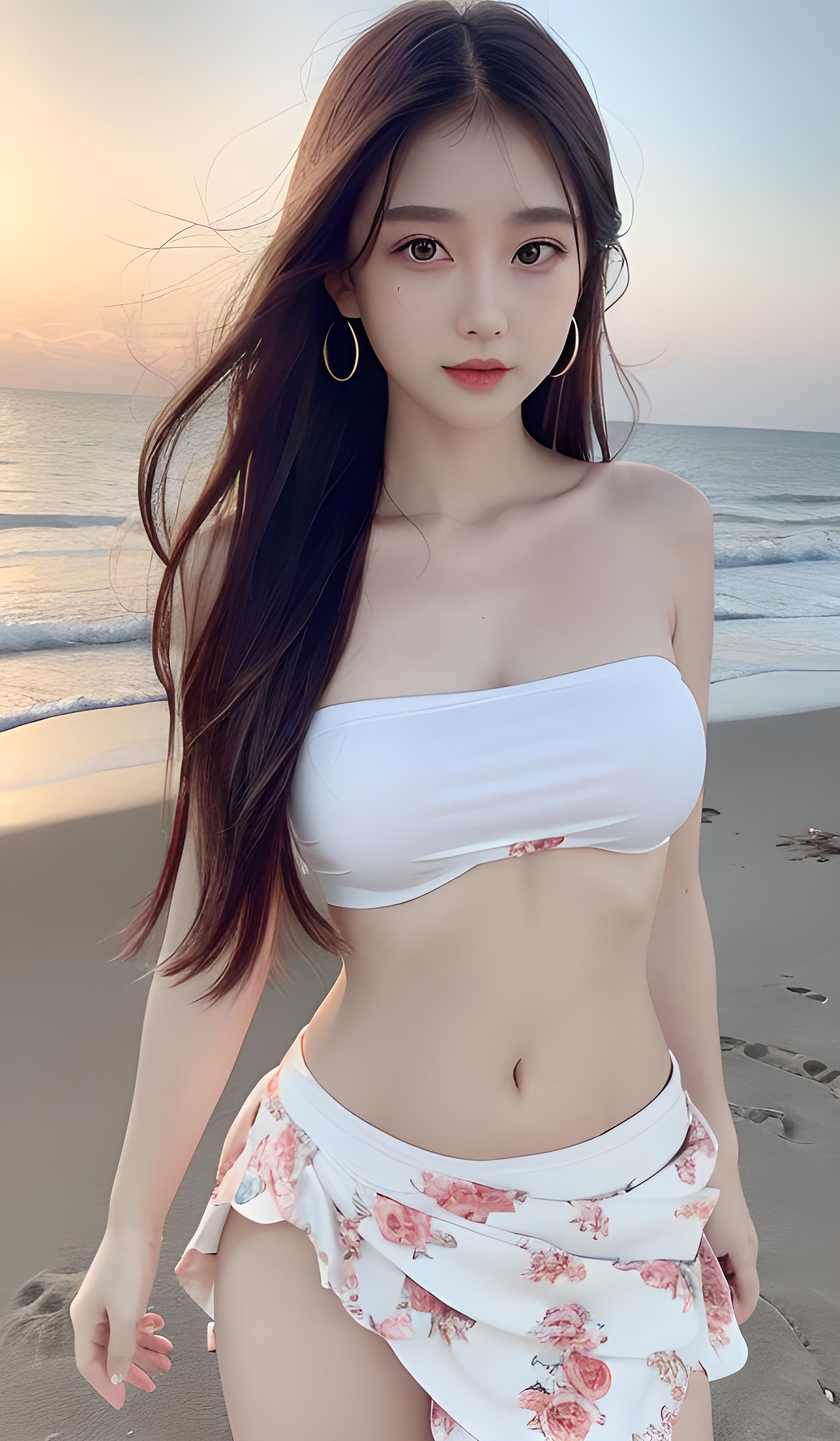 海边美女