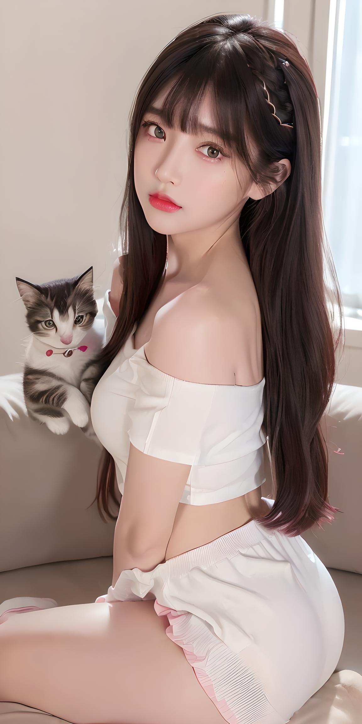 美女与猫