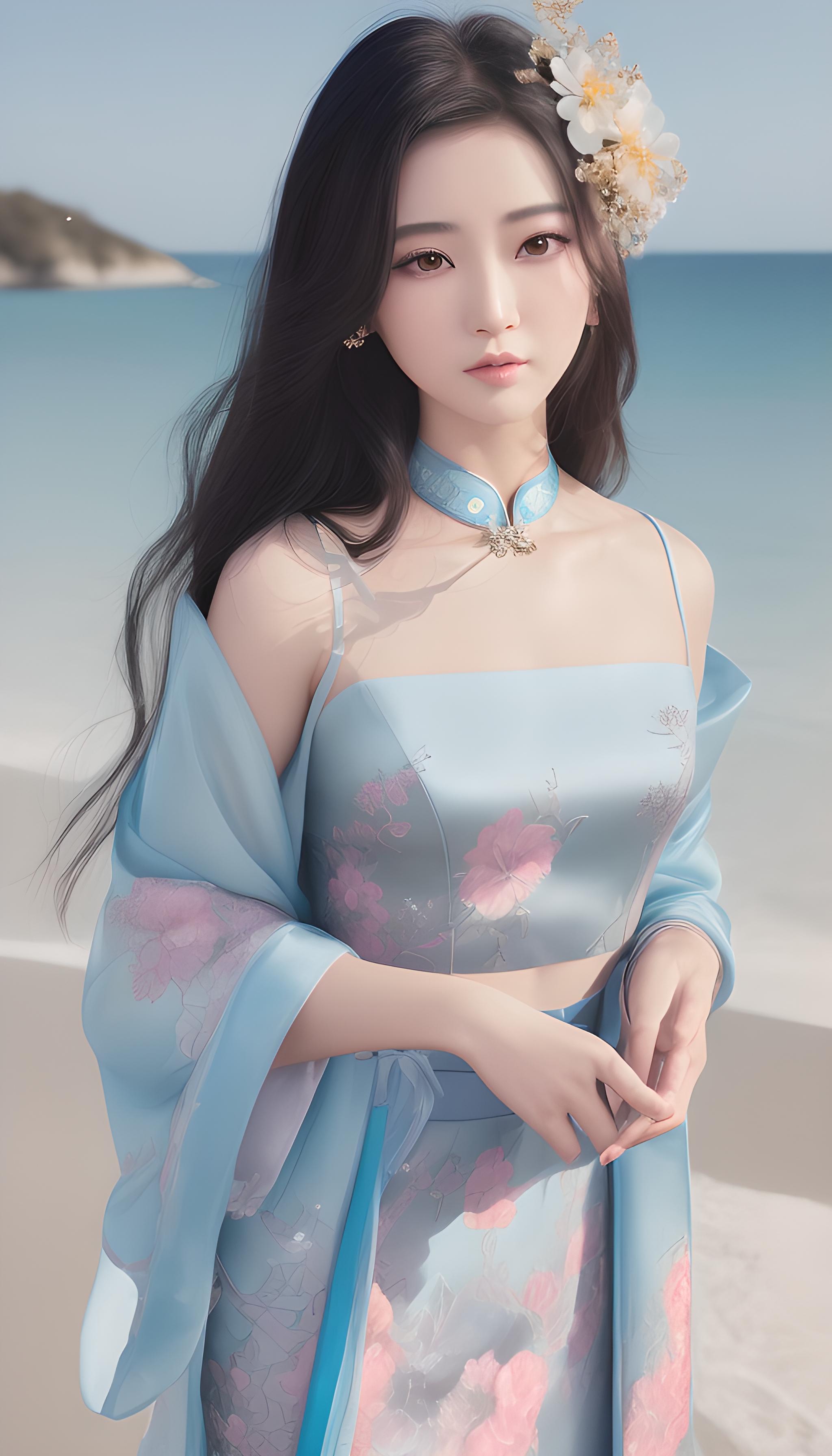 海滩美女