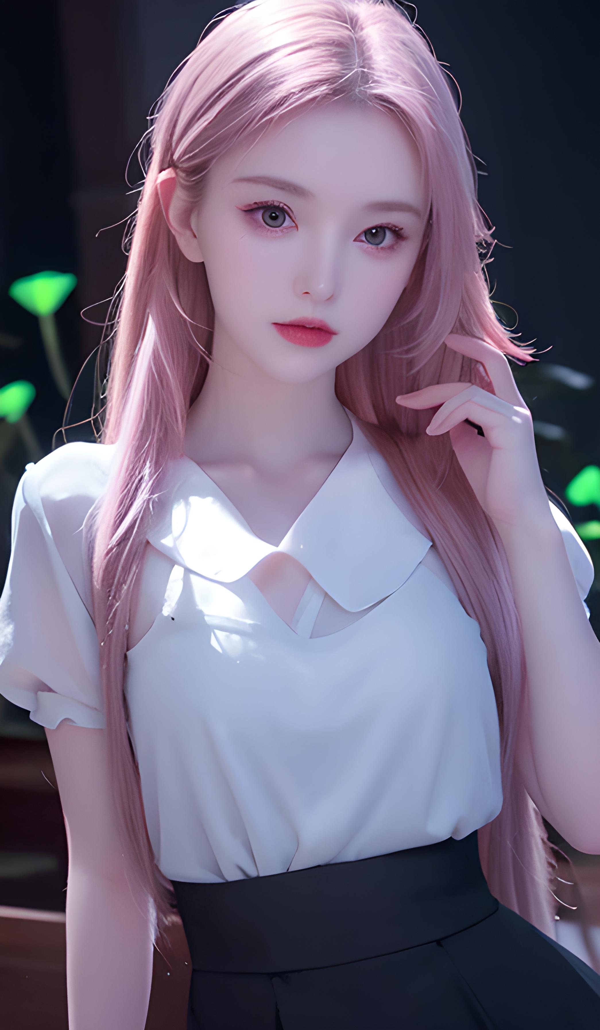 粉红美少女