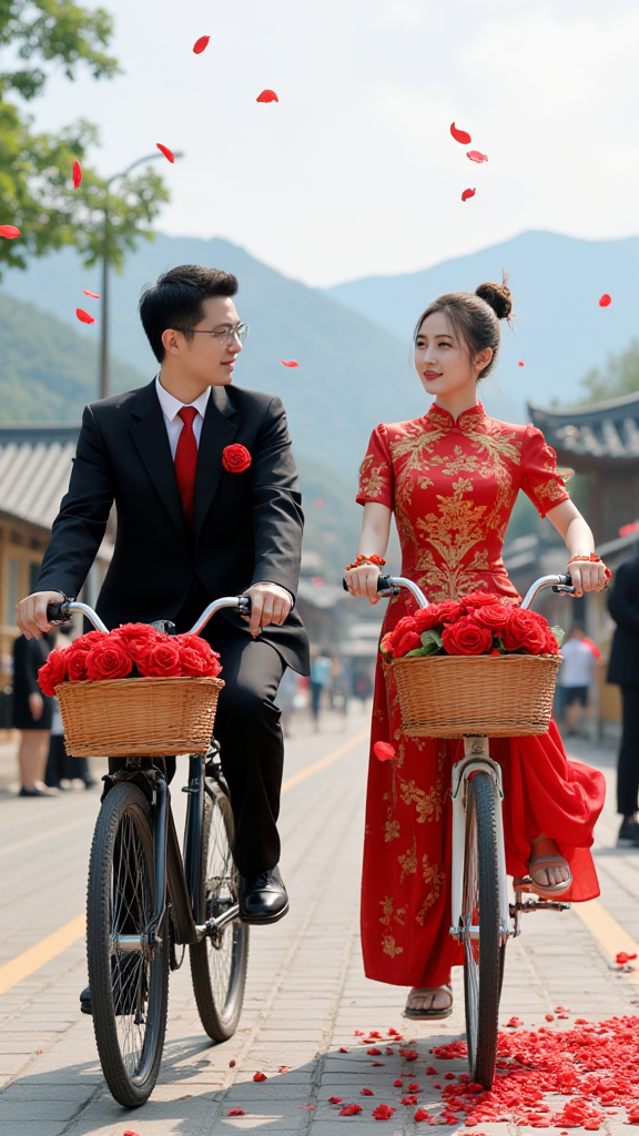 老式结婚男女