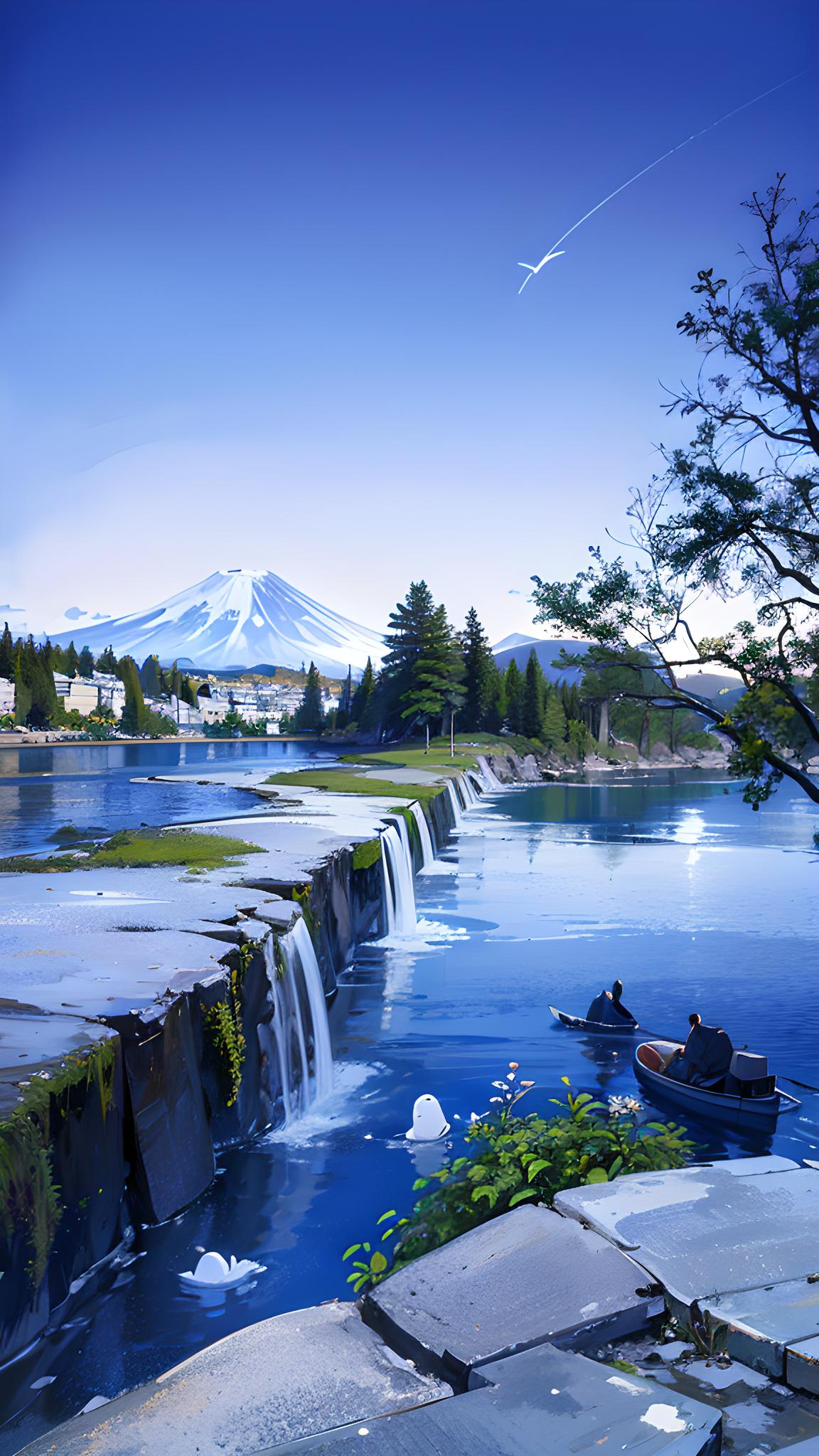 湖景