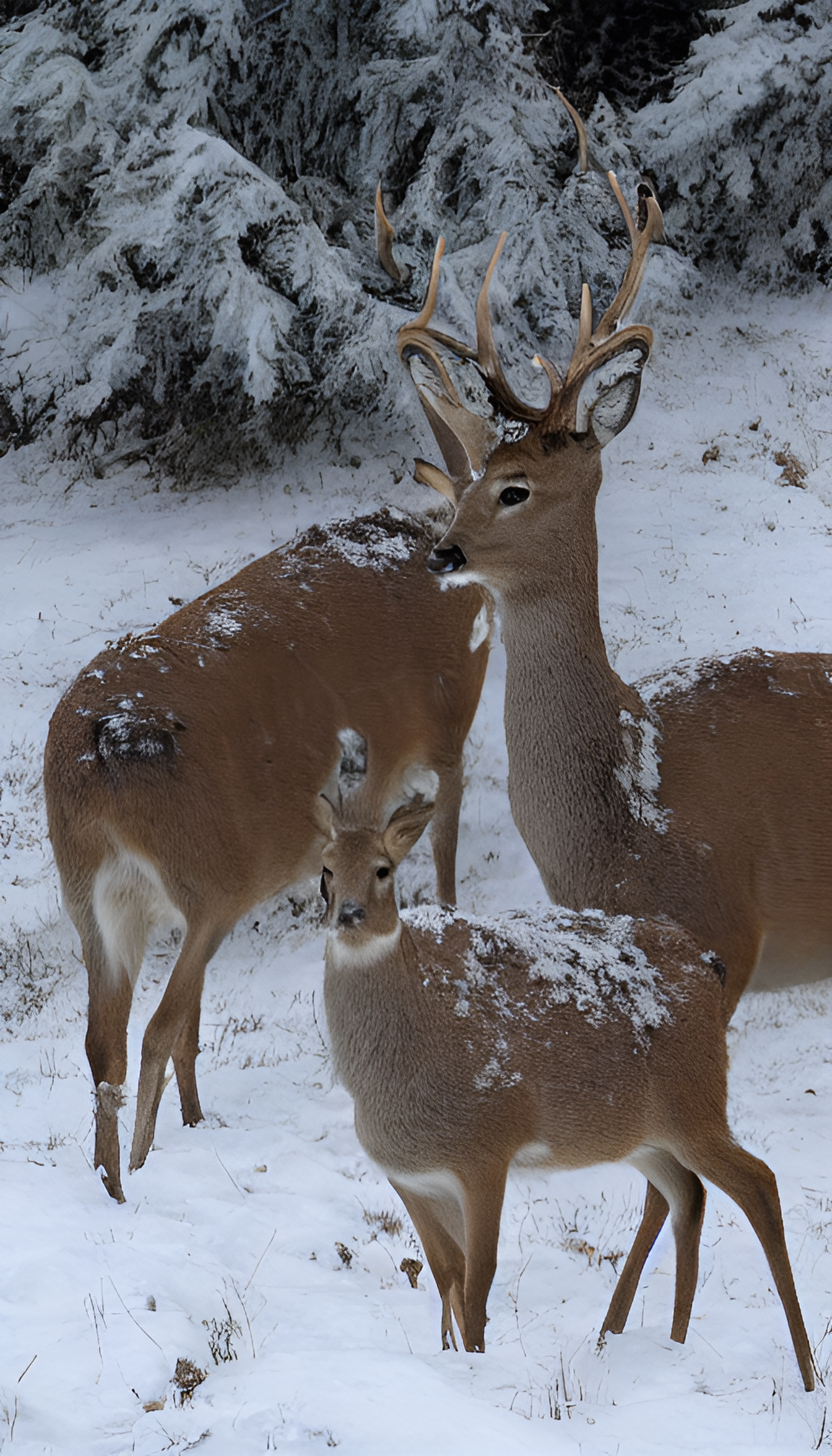 雪中鹿