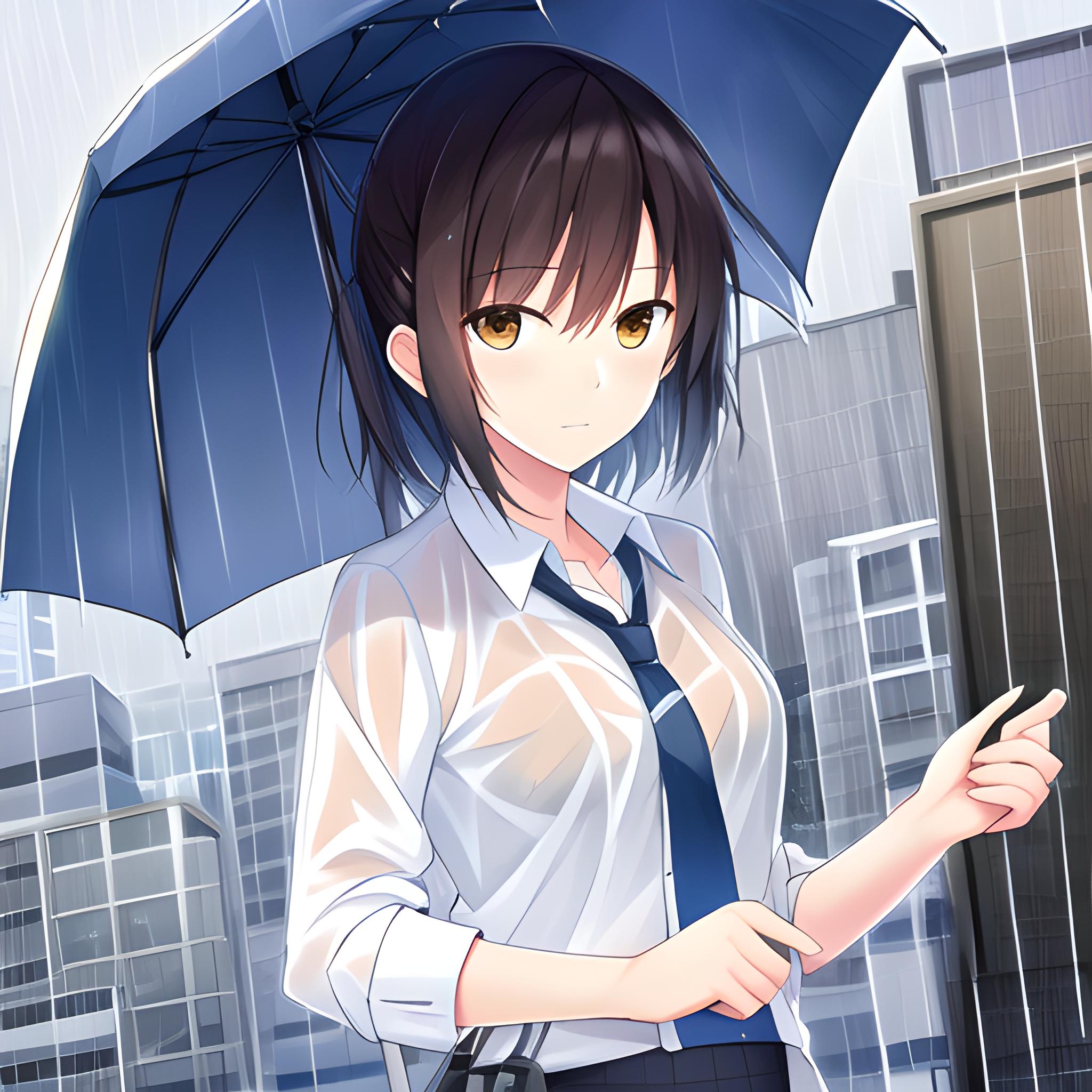 雨中