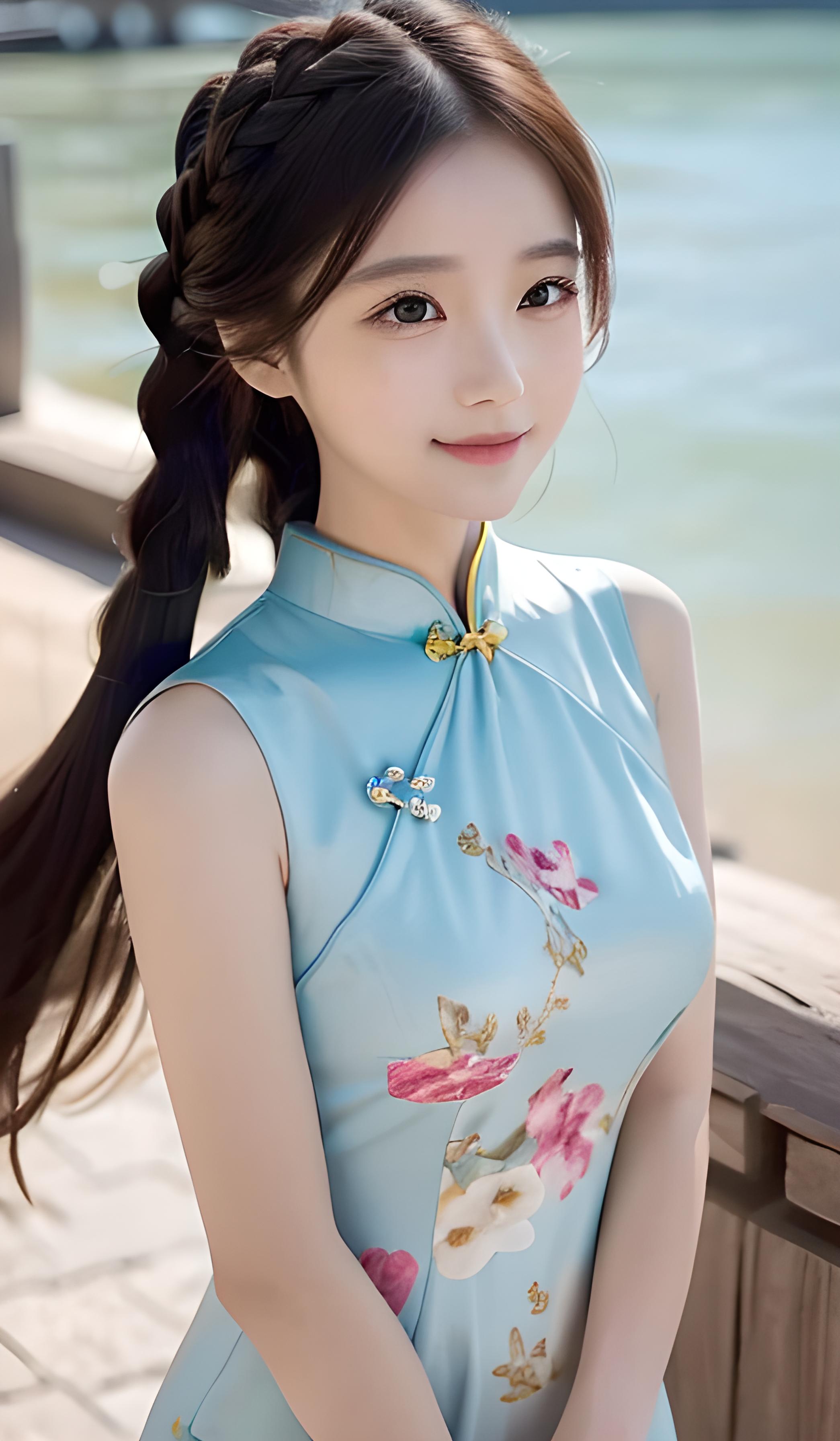 海边美女