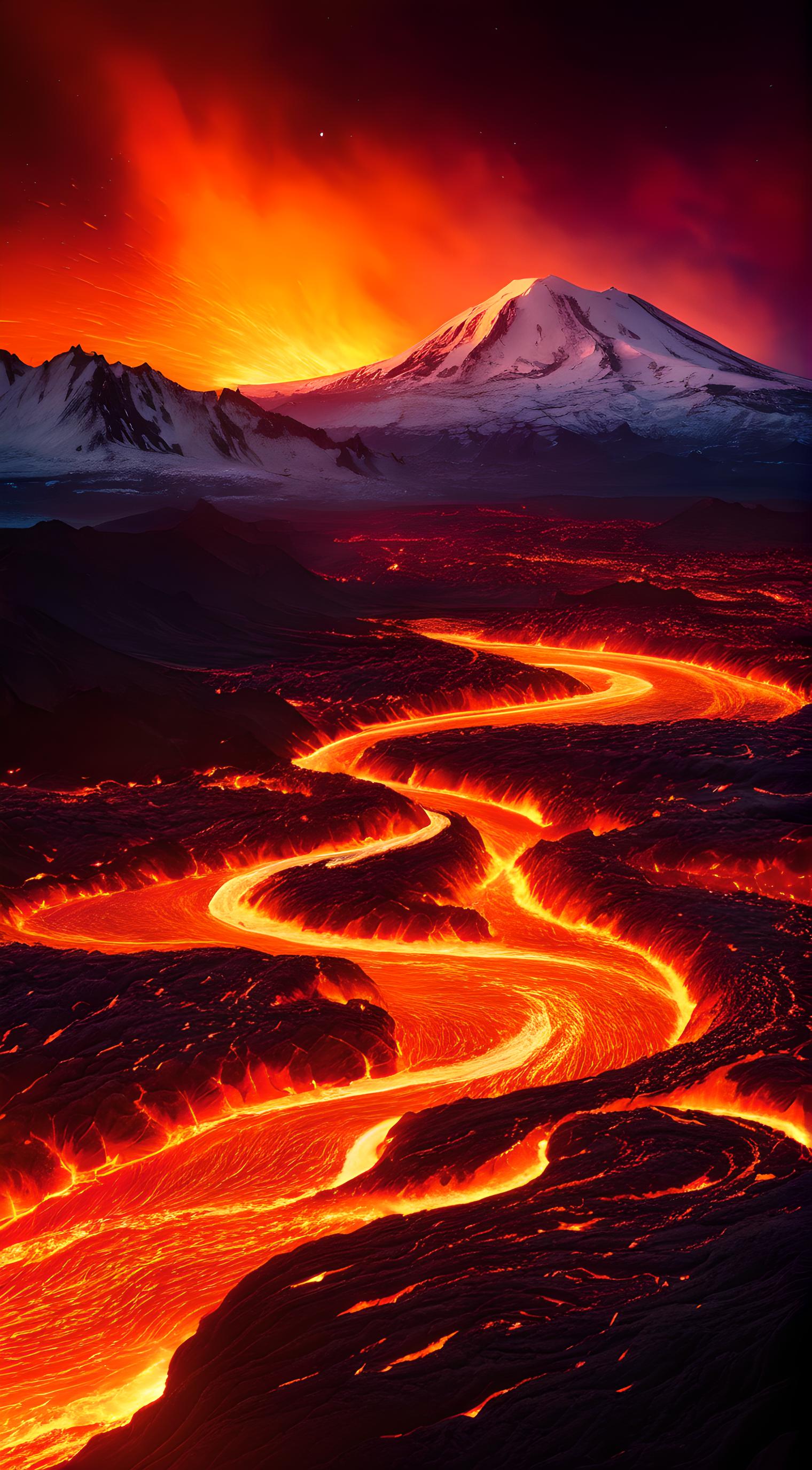 熔岩火山