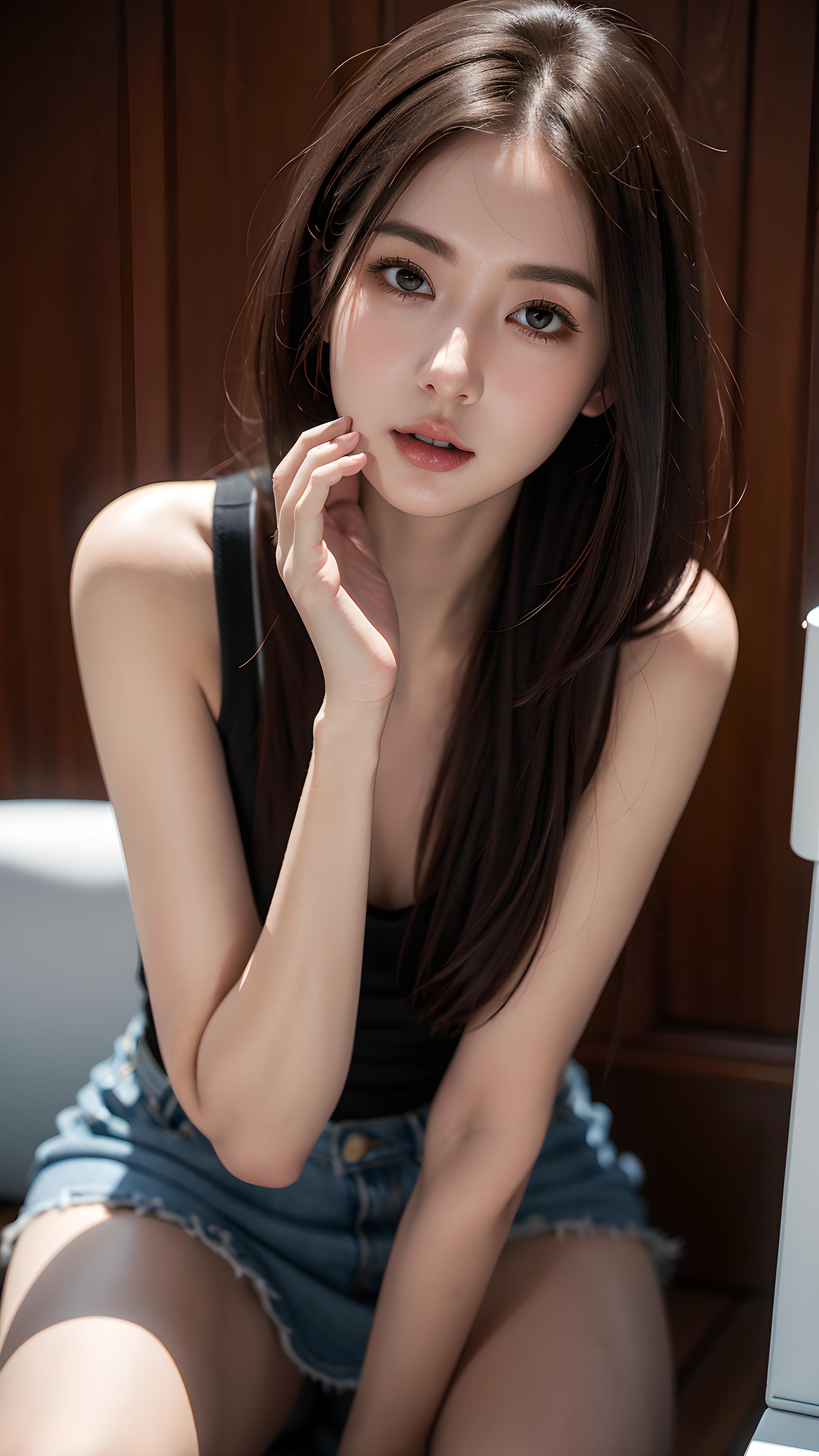 长发美女