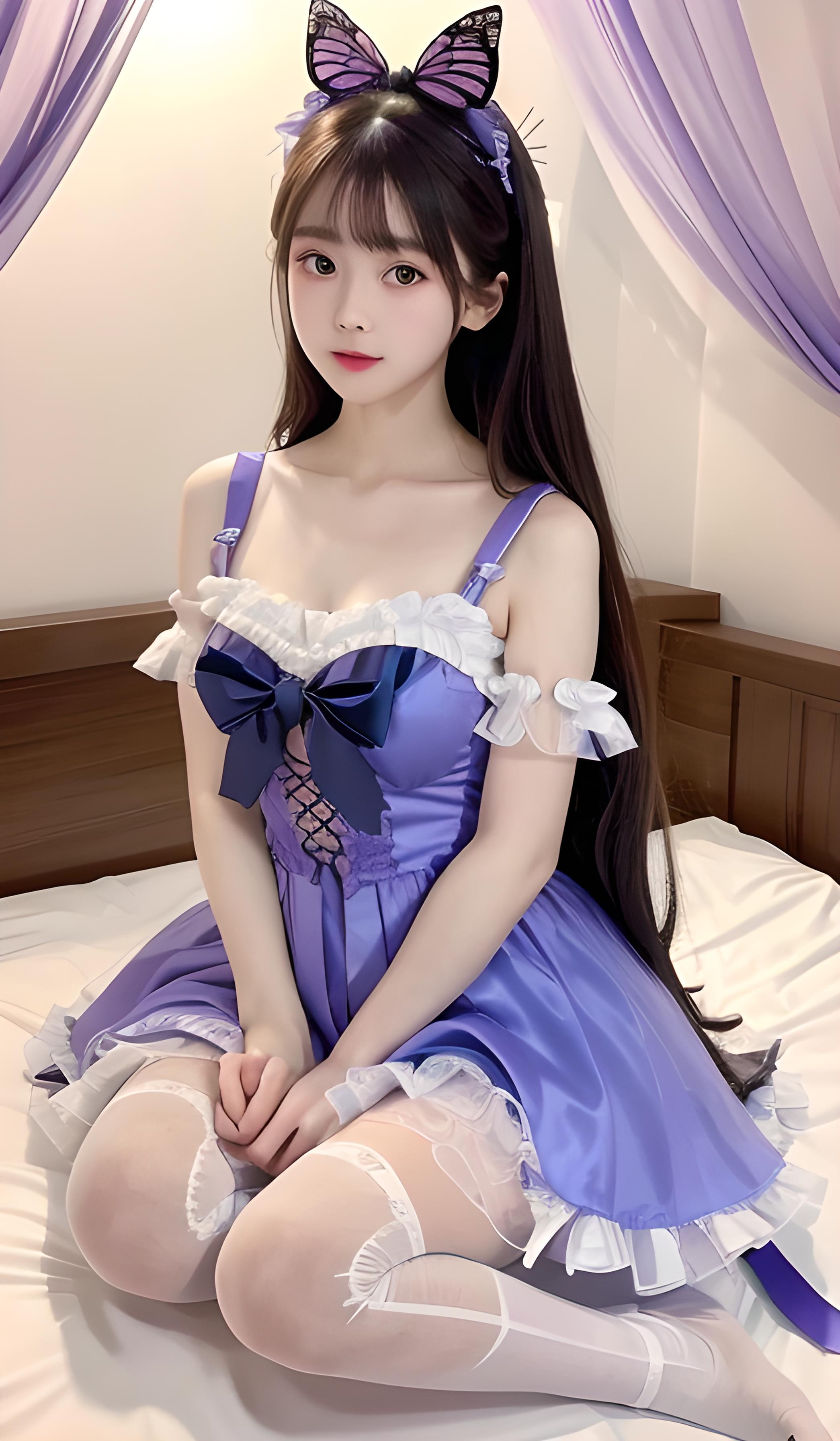 仙女紫色裙