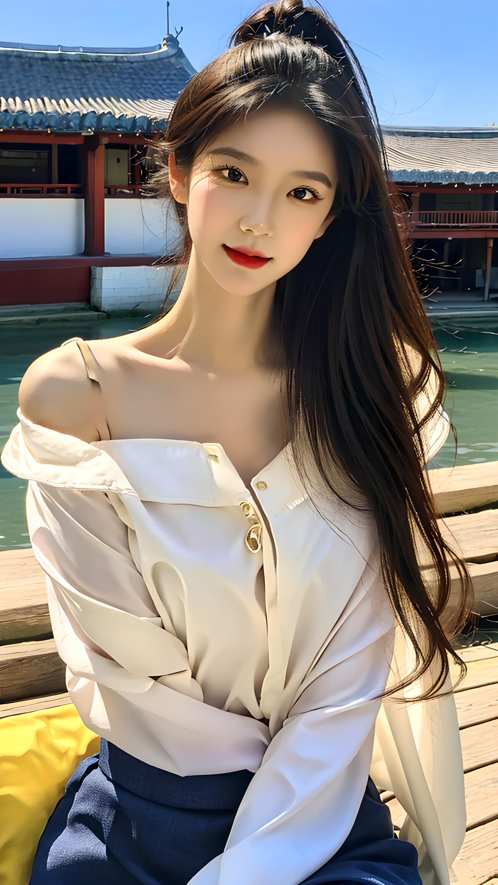 长发美女