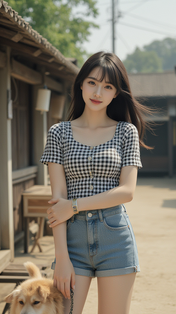 格子衫女孩