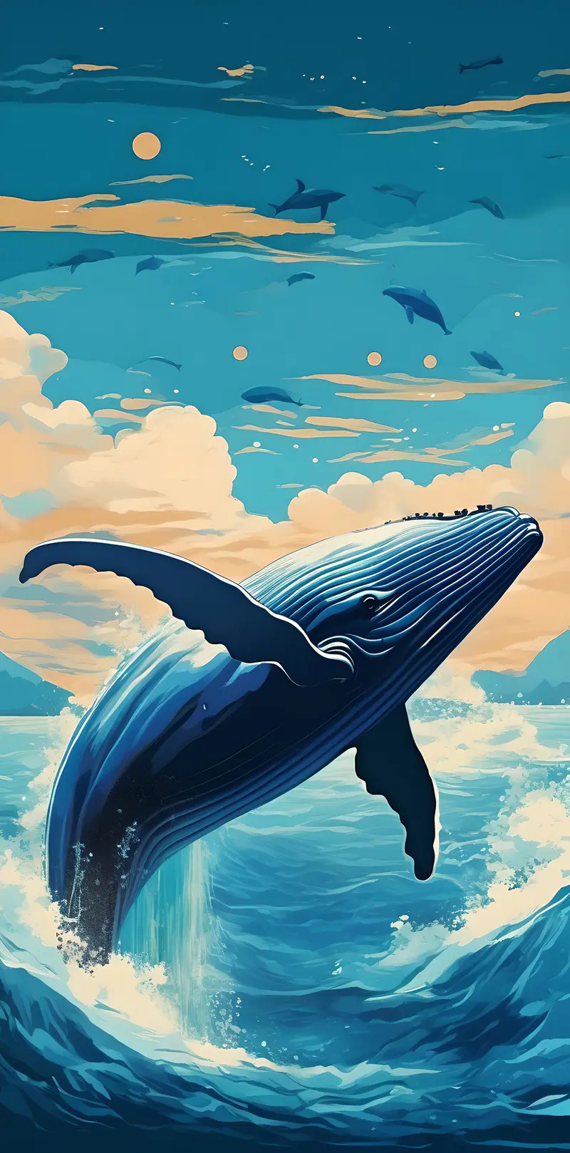 插画-鲸跃