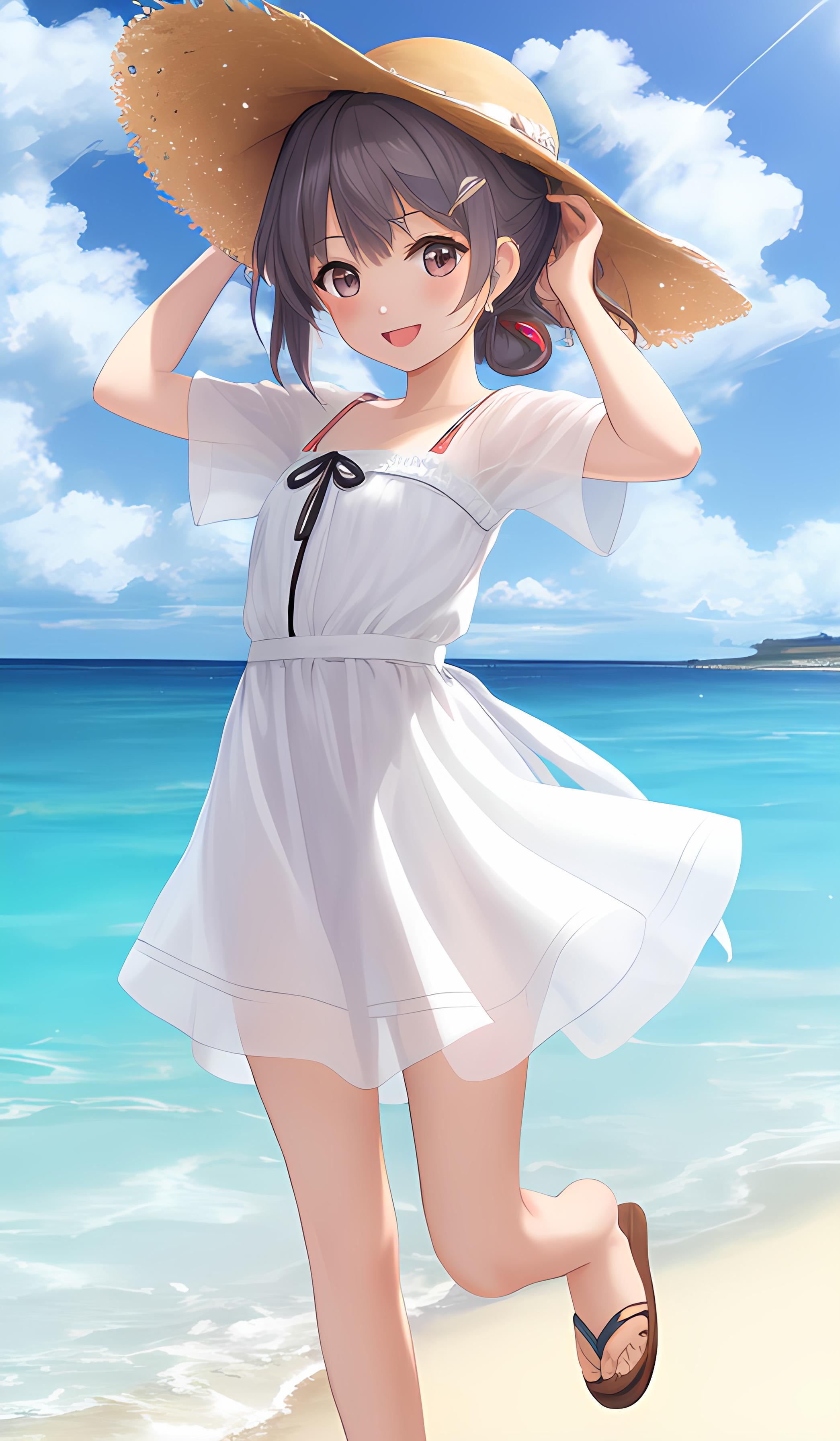 海边美少女