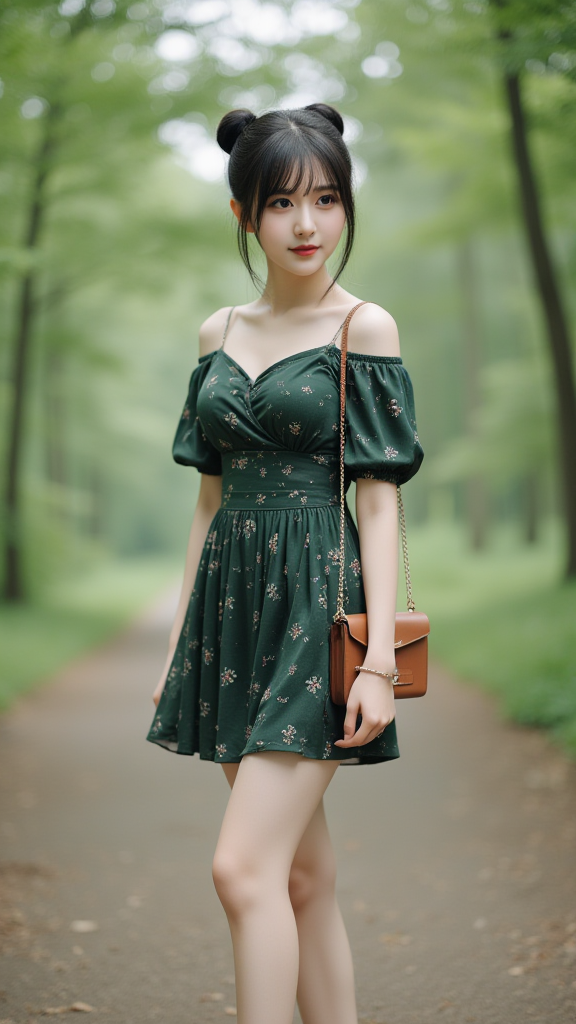 树林里的女孩