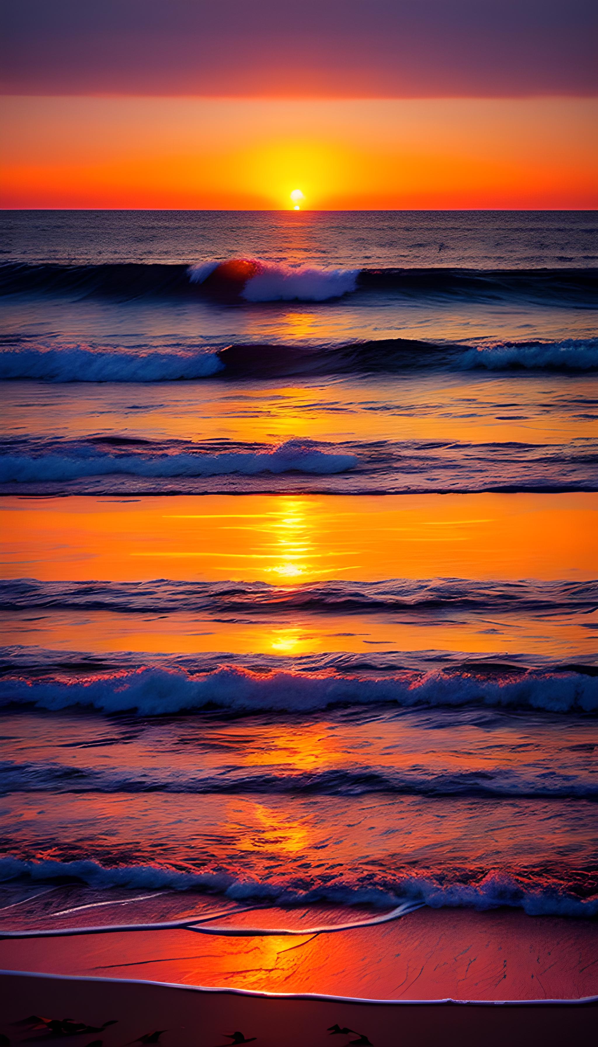 海上日落