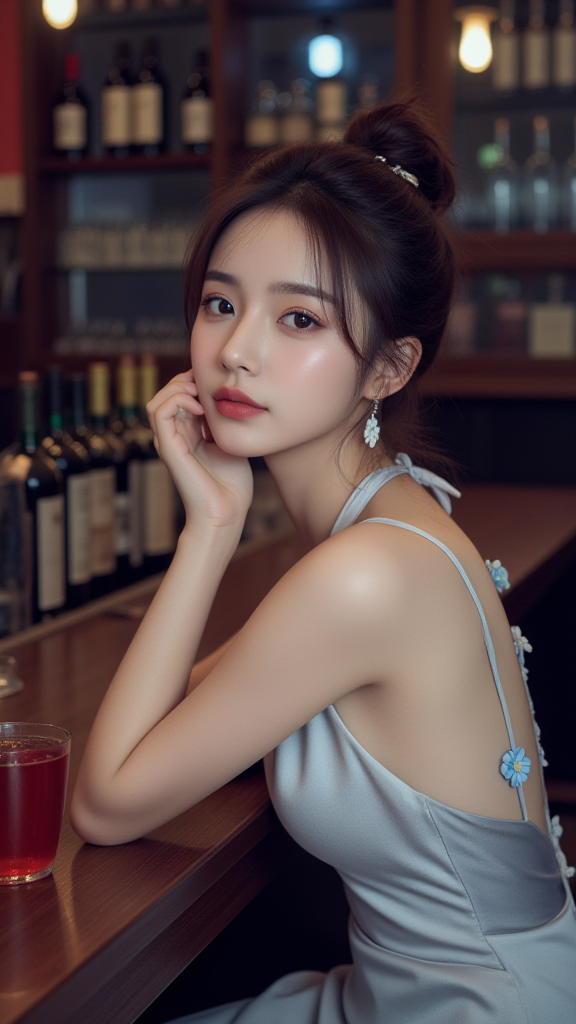 丸子头女孩
