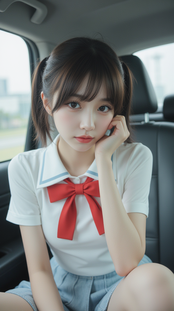 汽车里的女孩