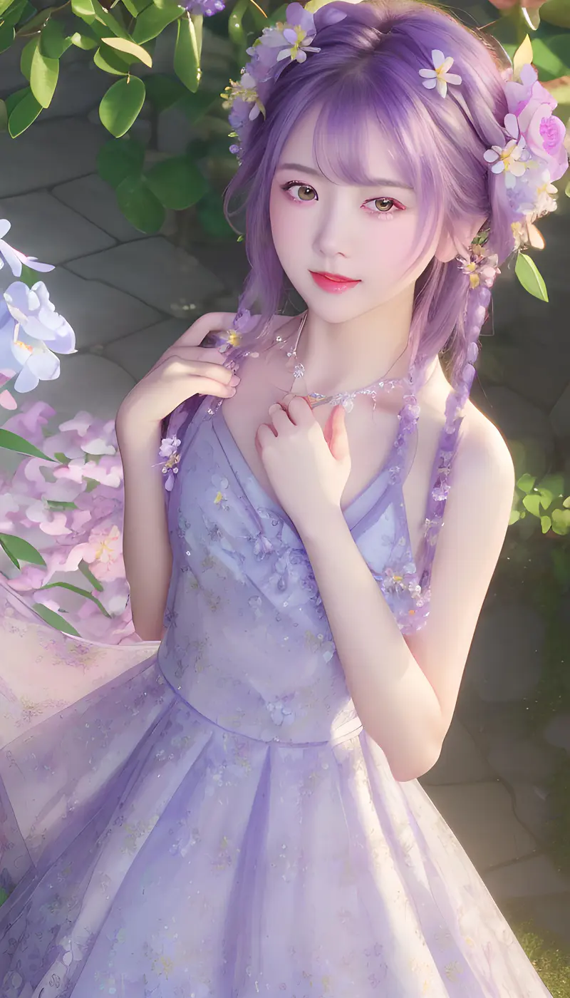 紫色可爱萝莉公主裙