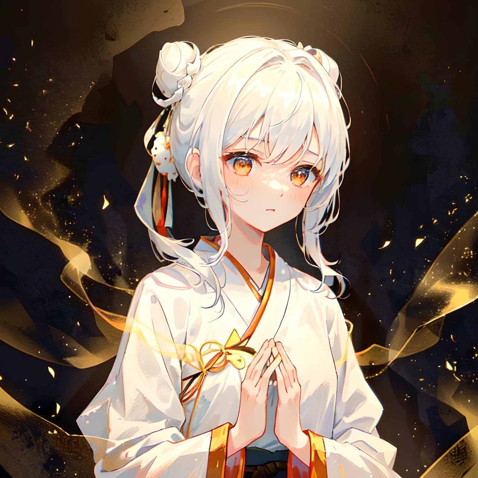 少女祈祷