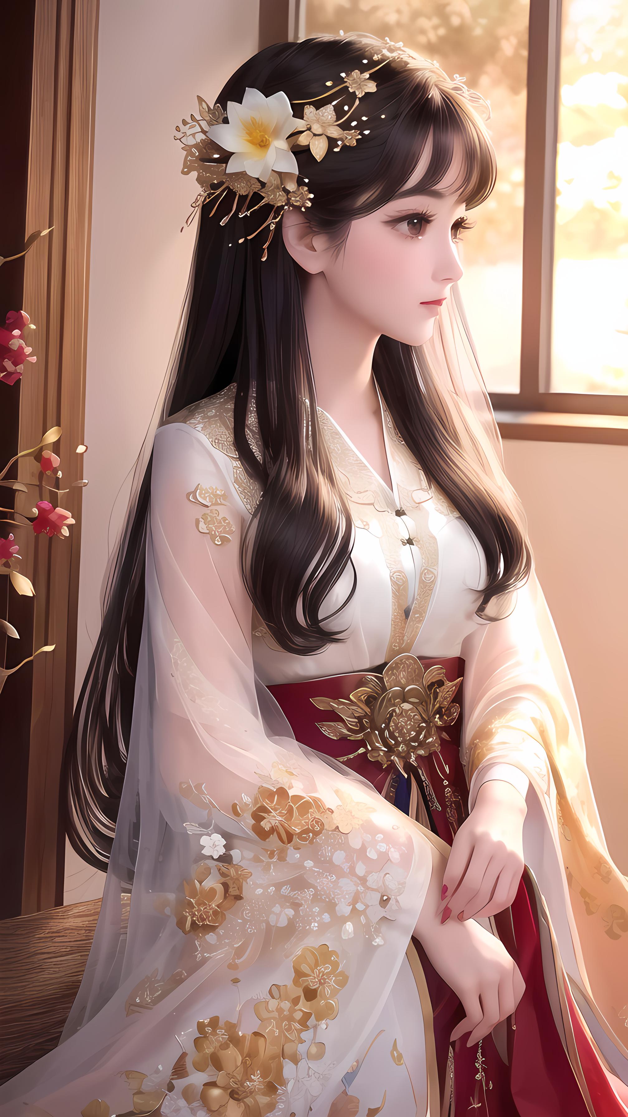 花与少女