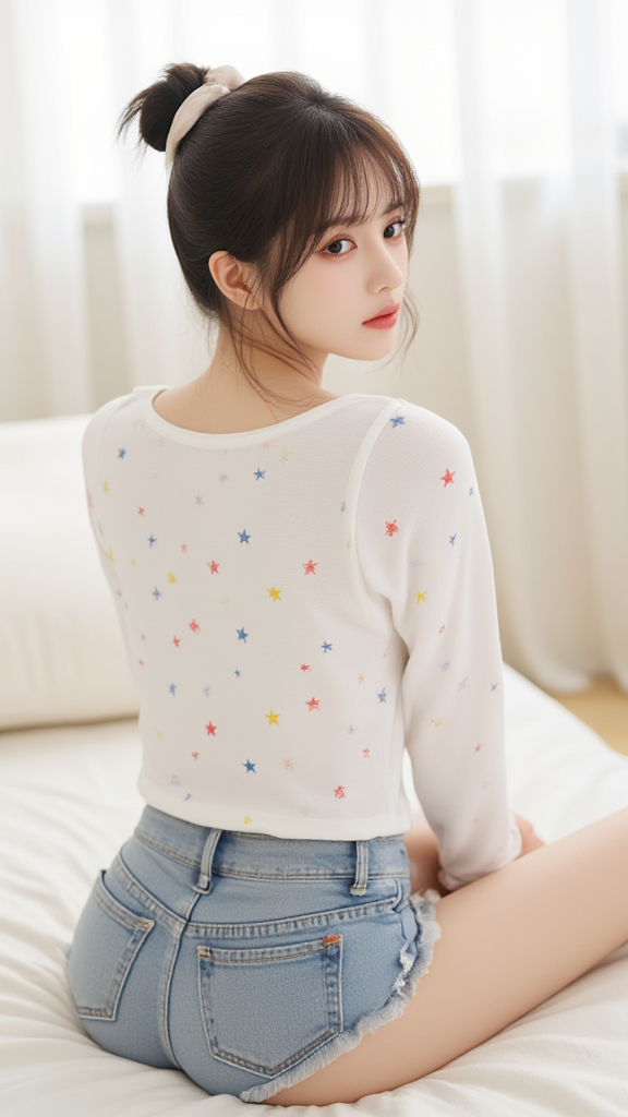 丸子头女孩