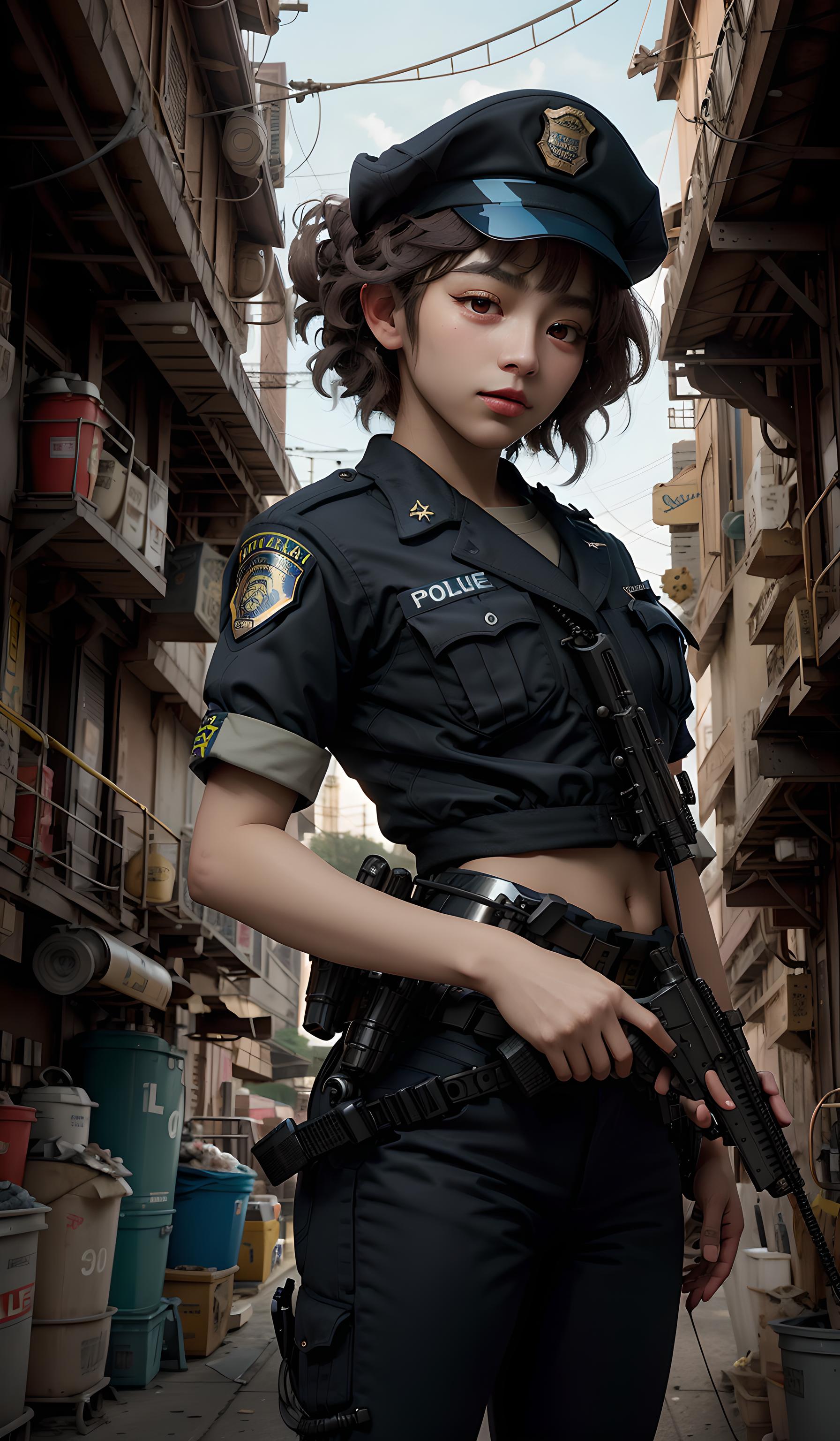 贫民窟的女警官