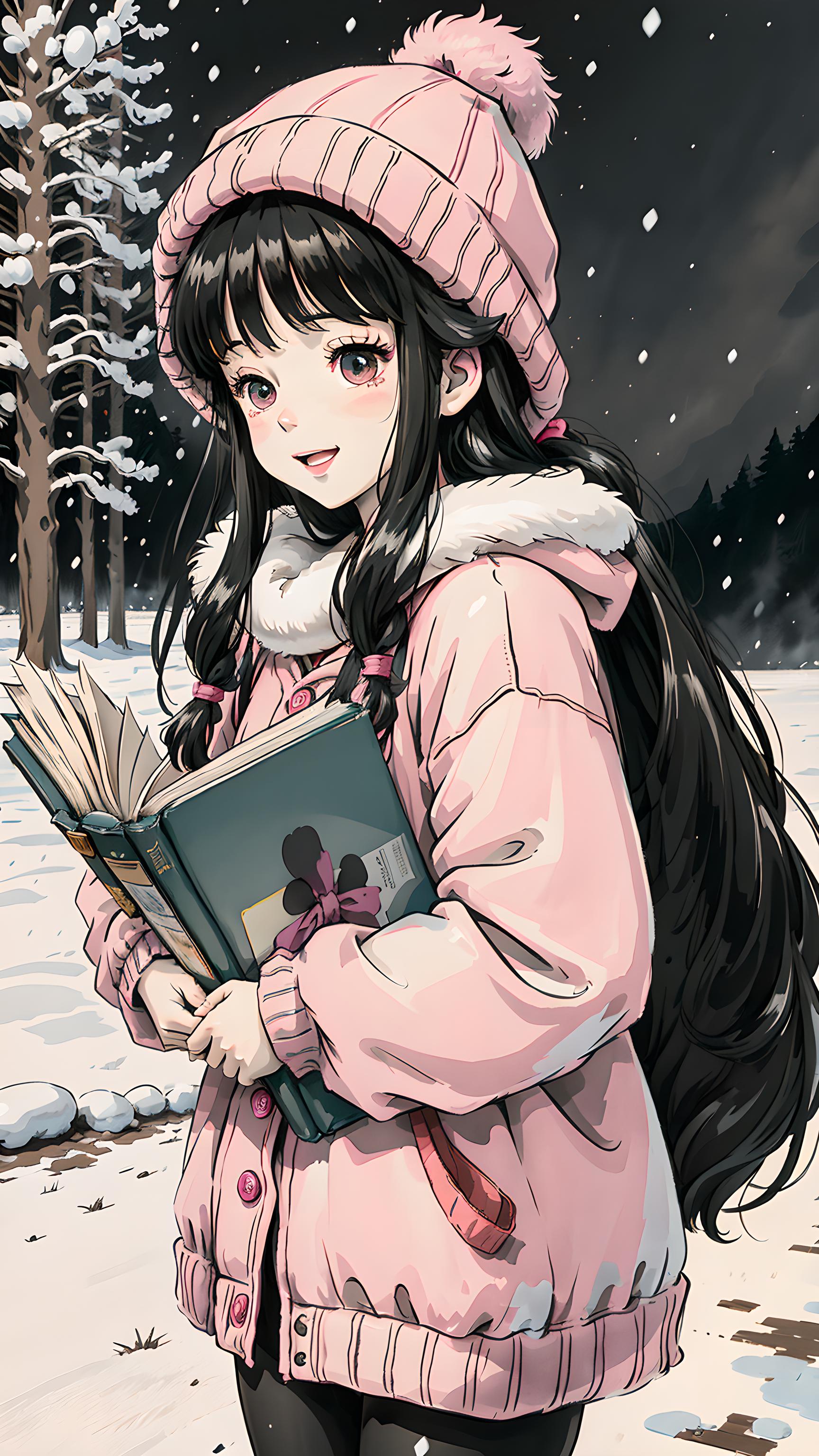 雪天的少女，宫崎骏