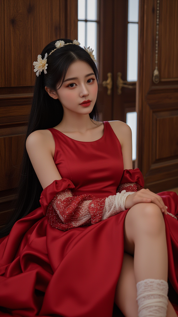 红裙女孩