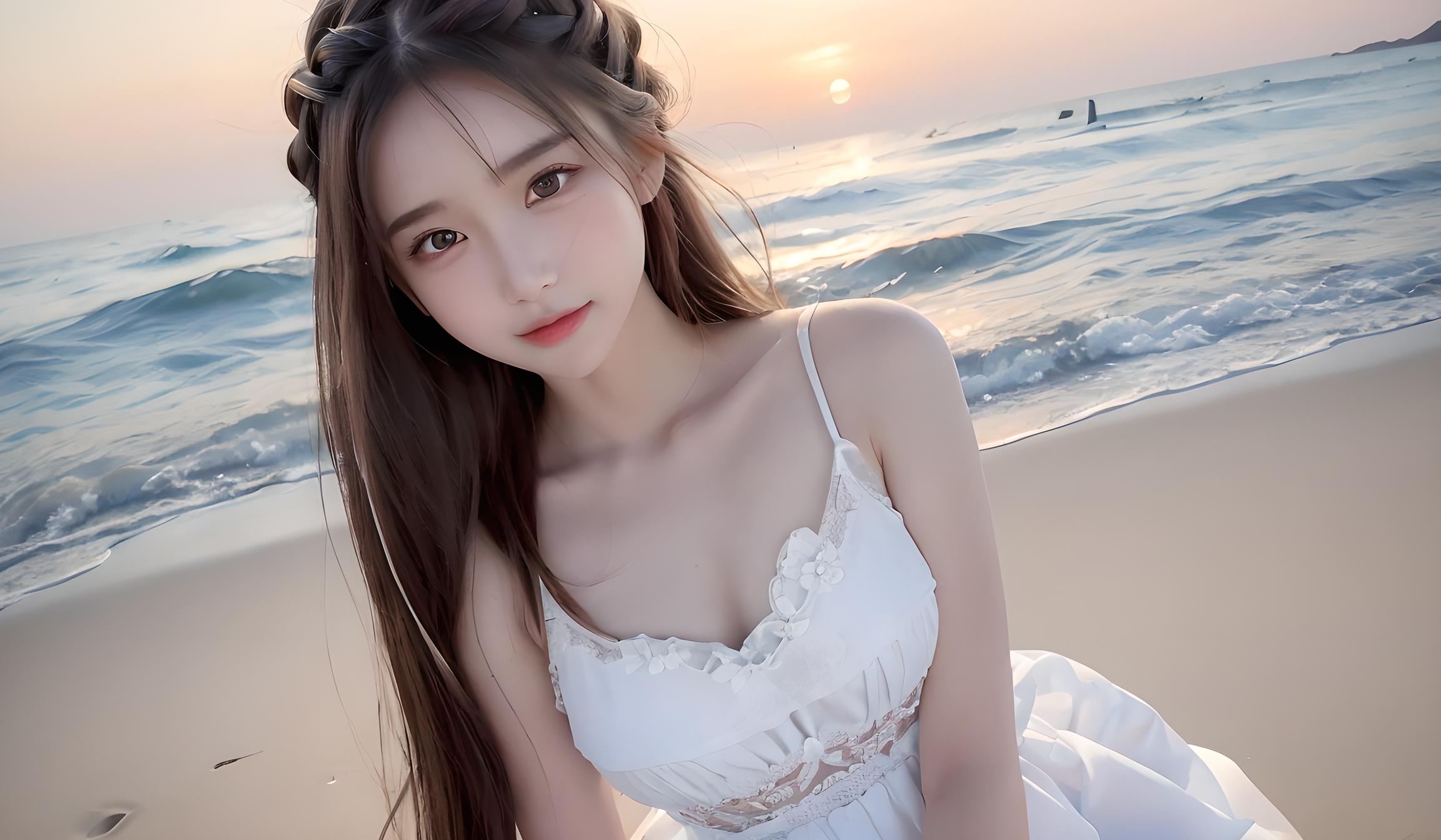 海滩美女